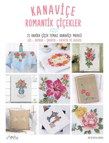 Kanaviçe Romantik Çiçekler