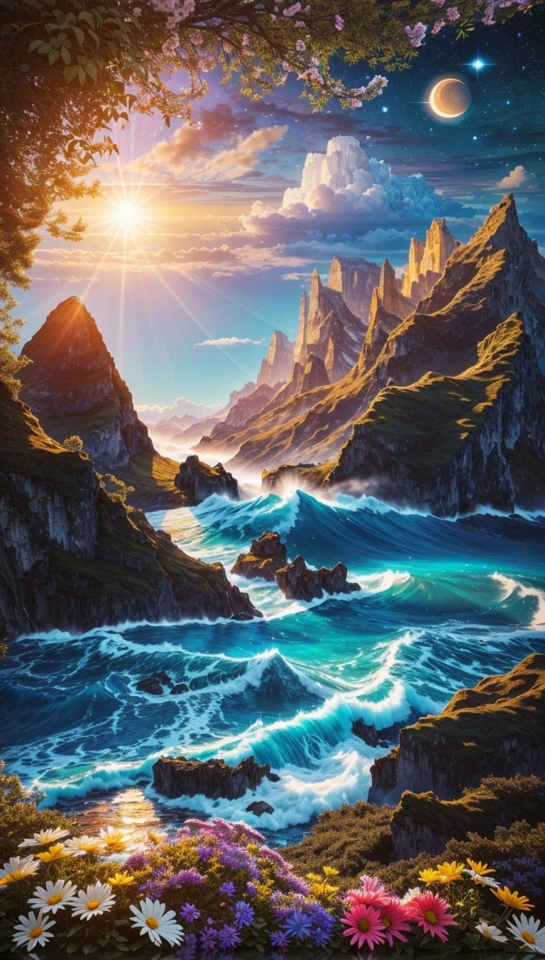 Renkli Baskılı Sayılarla Boyama Hobi Seti: Kayalıklar