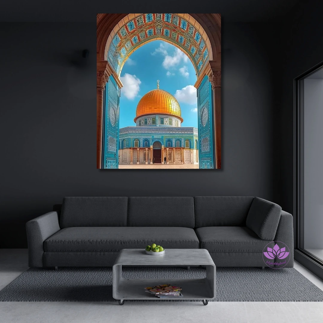 Sayılarla Boyama Seti Kasnağa Gerili İslami Eserler: Mescid-i Aksa 4