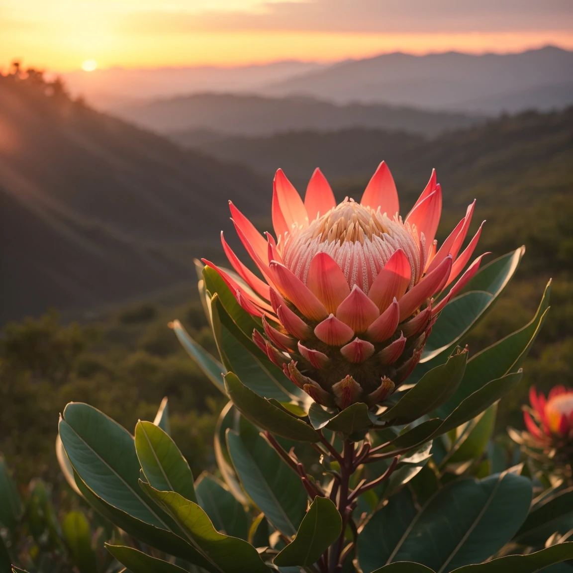 Renkli Baskılı Sayılarla Boyama Hobi Seti:  Protea Çiçeği