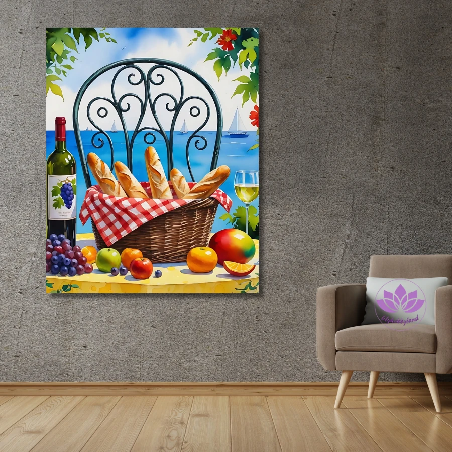 Sayılarla Boyama Hobi Seti Renkli Baskılı: Balkon Keyfi