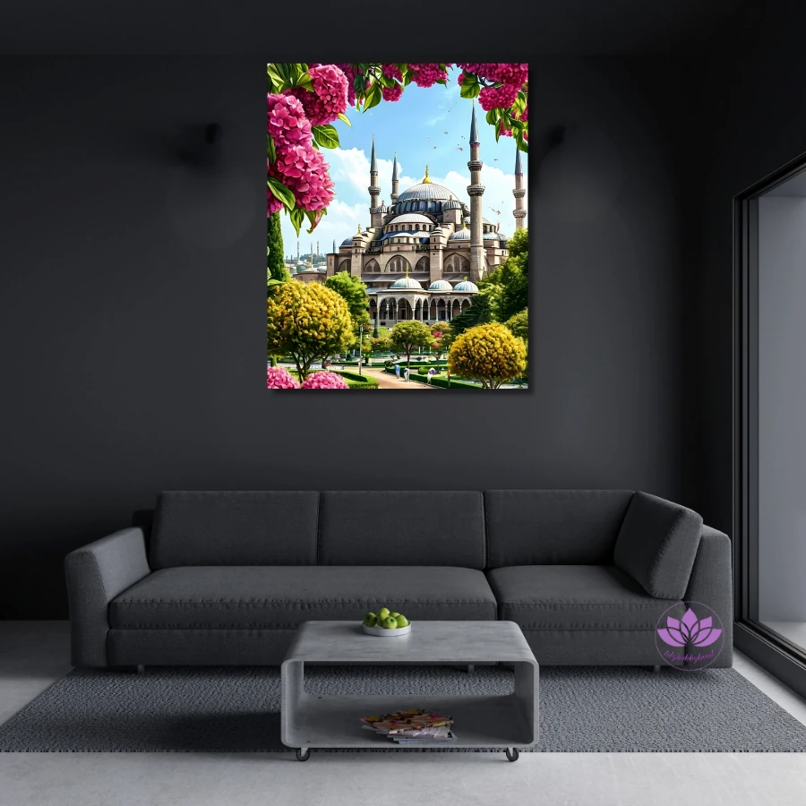 Sayılarla Boyama Seti Kasnağa Gerili İslami Eserler: Sultan Ahmet Camii