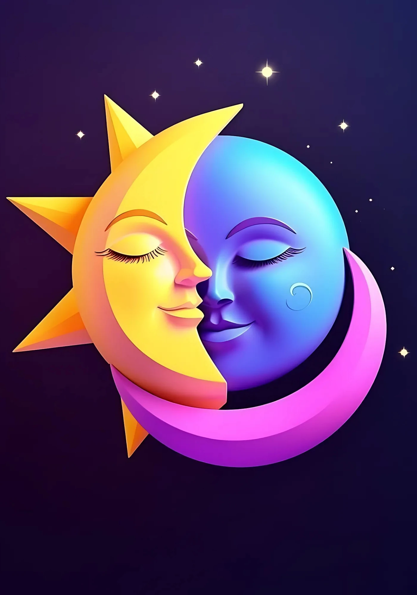 Renkli Baskılı Sayılarla Boyama Hobi Seti:  Ay ve Güneş 1