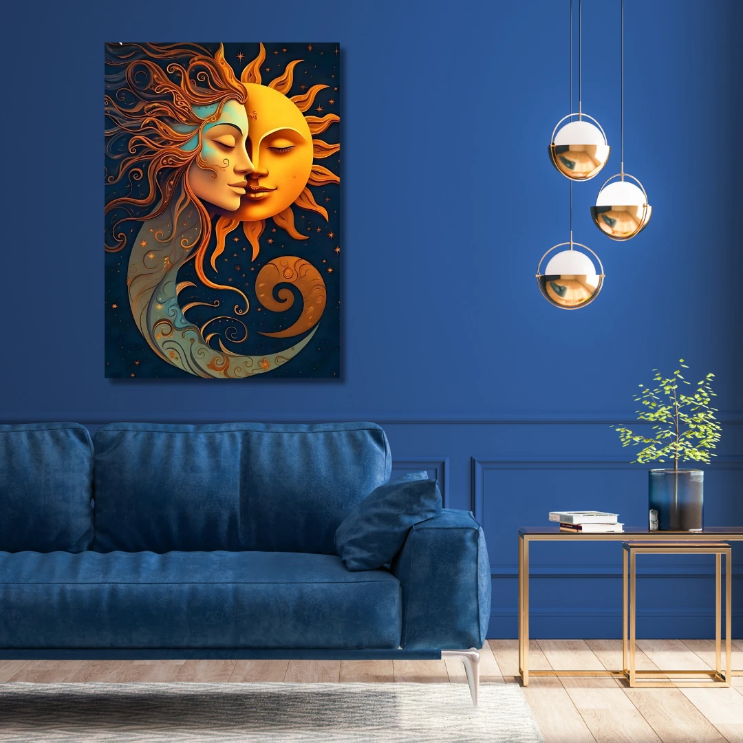 Renkli Baskılı Sayılarla Boyama Hobi Seti:  Ay ve Güneş 2