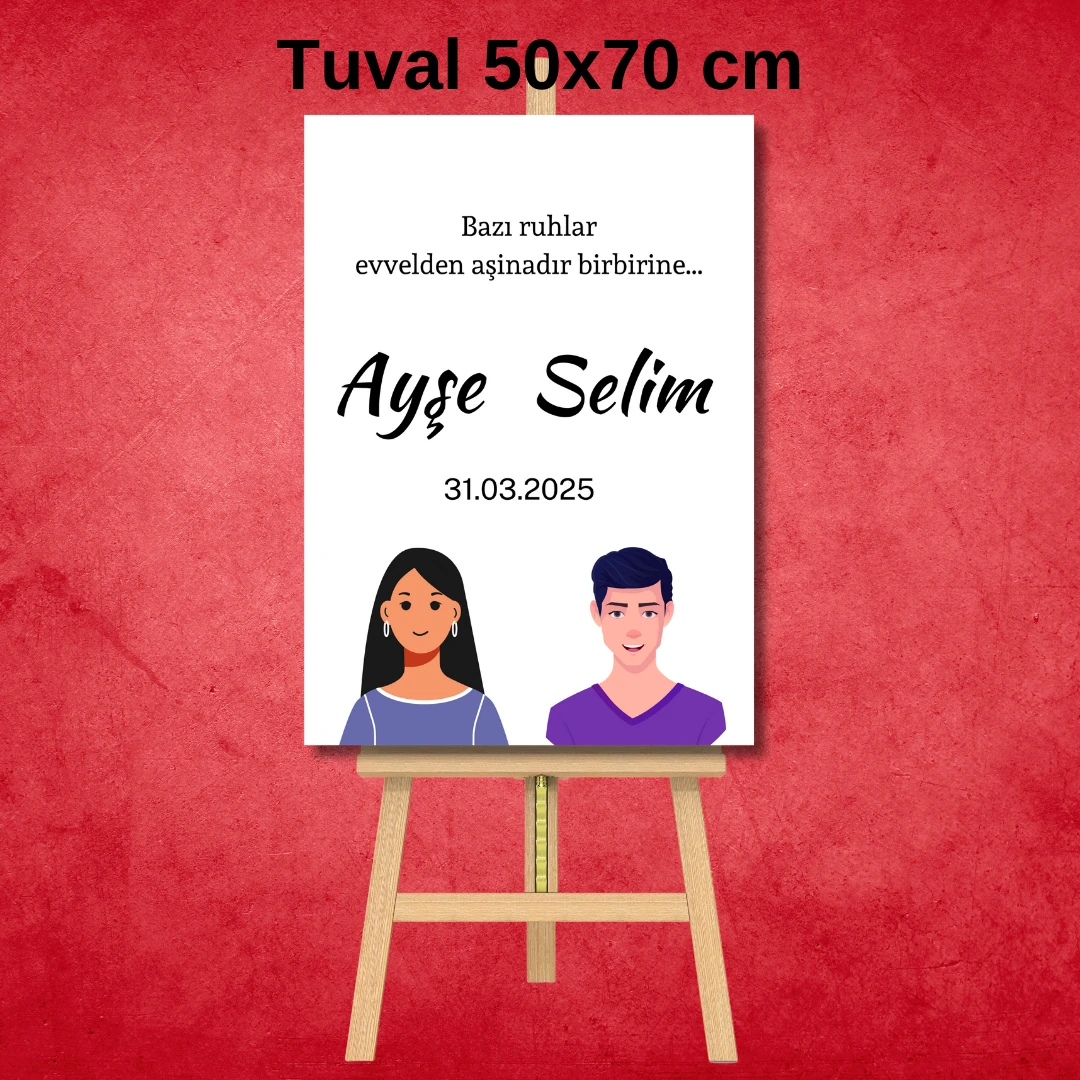 Kişiye Özel Düğün/Nişan Karşılama Panosu