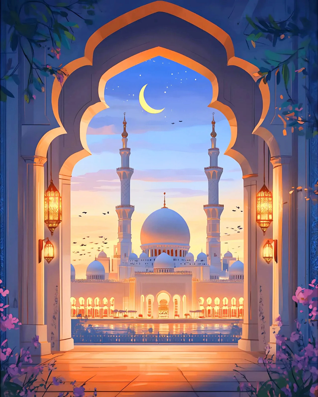 Sayılarla Boyama Seti Kasnağa Gerili İslami Eserler: Ramazan Işığı