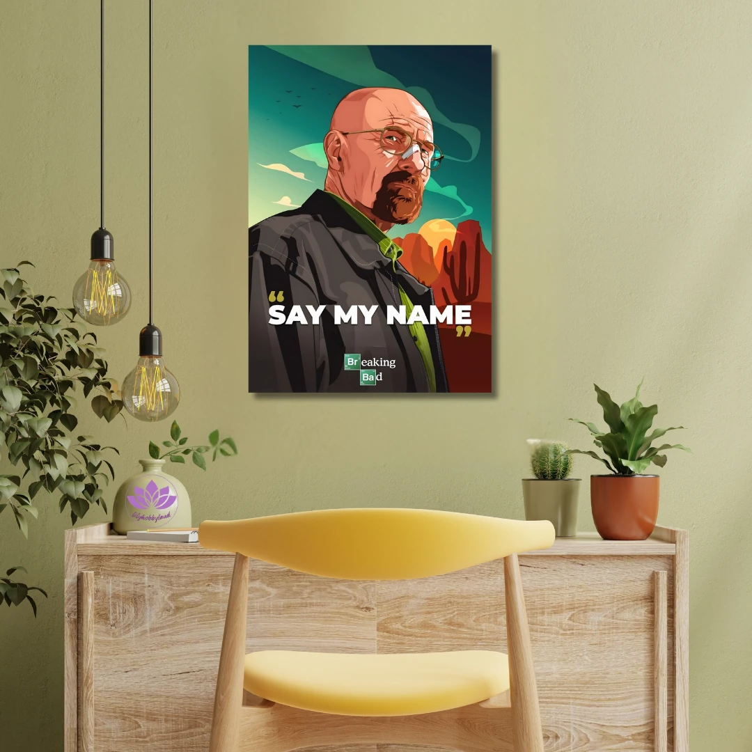 Sayılarla Boyama Seti Kasnağa Gerili: Breaking Bad "SAY MY NAME"