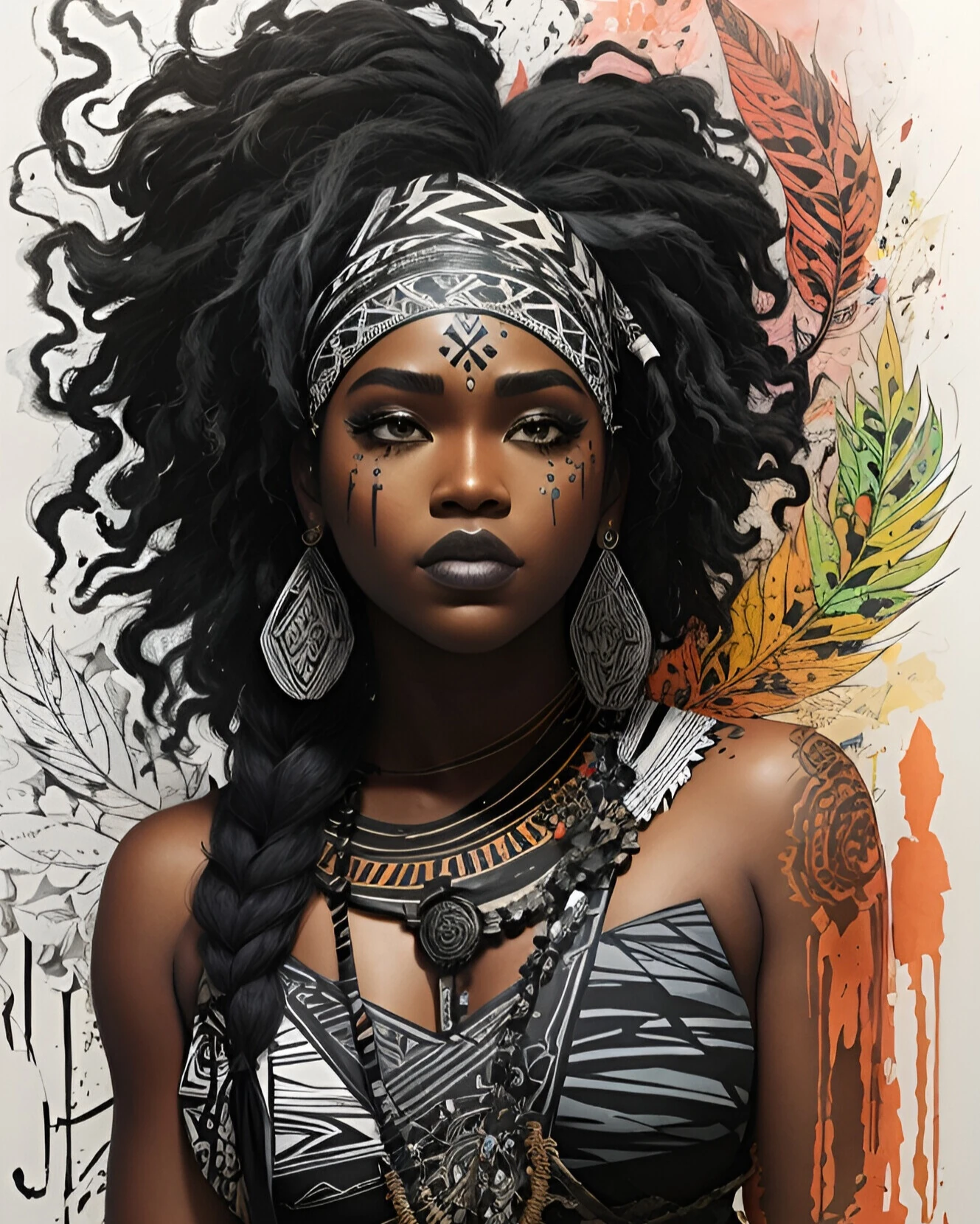 Renkli Baskılı Sayılarla Boyama Hobi Seti: Samuray 7