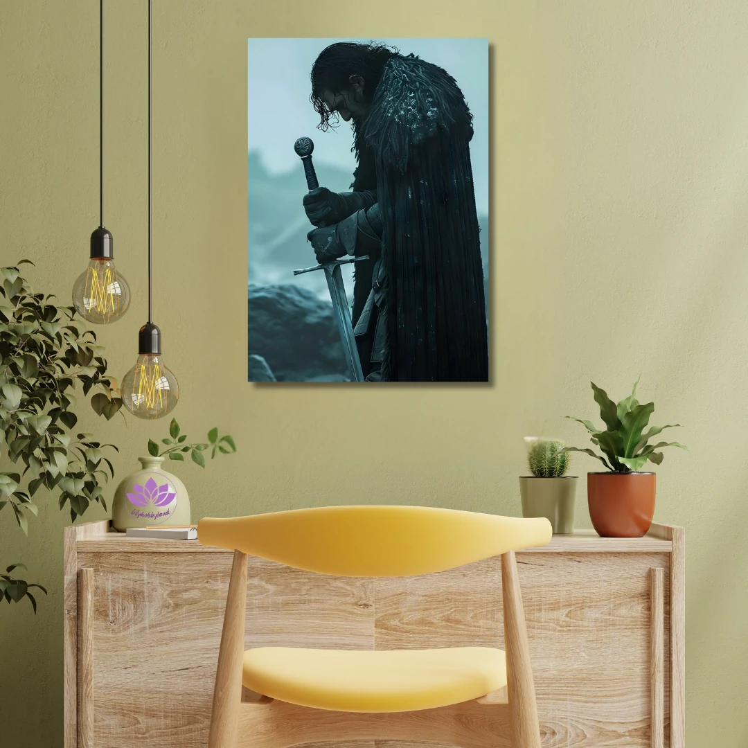 Sayılarla Boyama Seti Kasnağa Gerili: Game Of Thrones Jon Snow - Kuzeyin Muhafızı