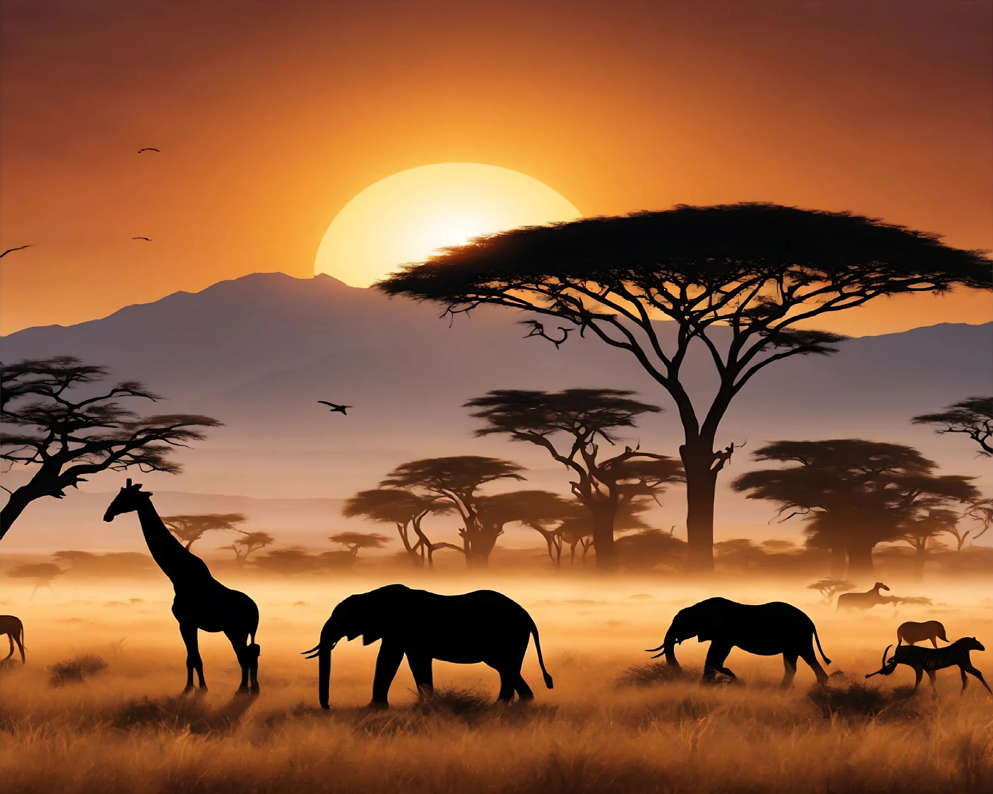 Sayılarla Boyama Hobi Set Renkli Baskı: Filler ve Zürafa