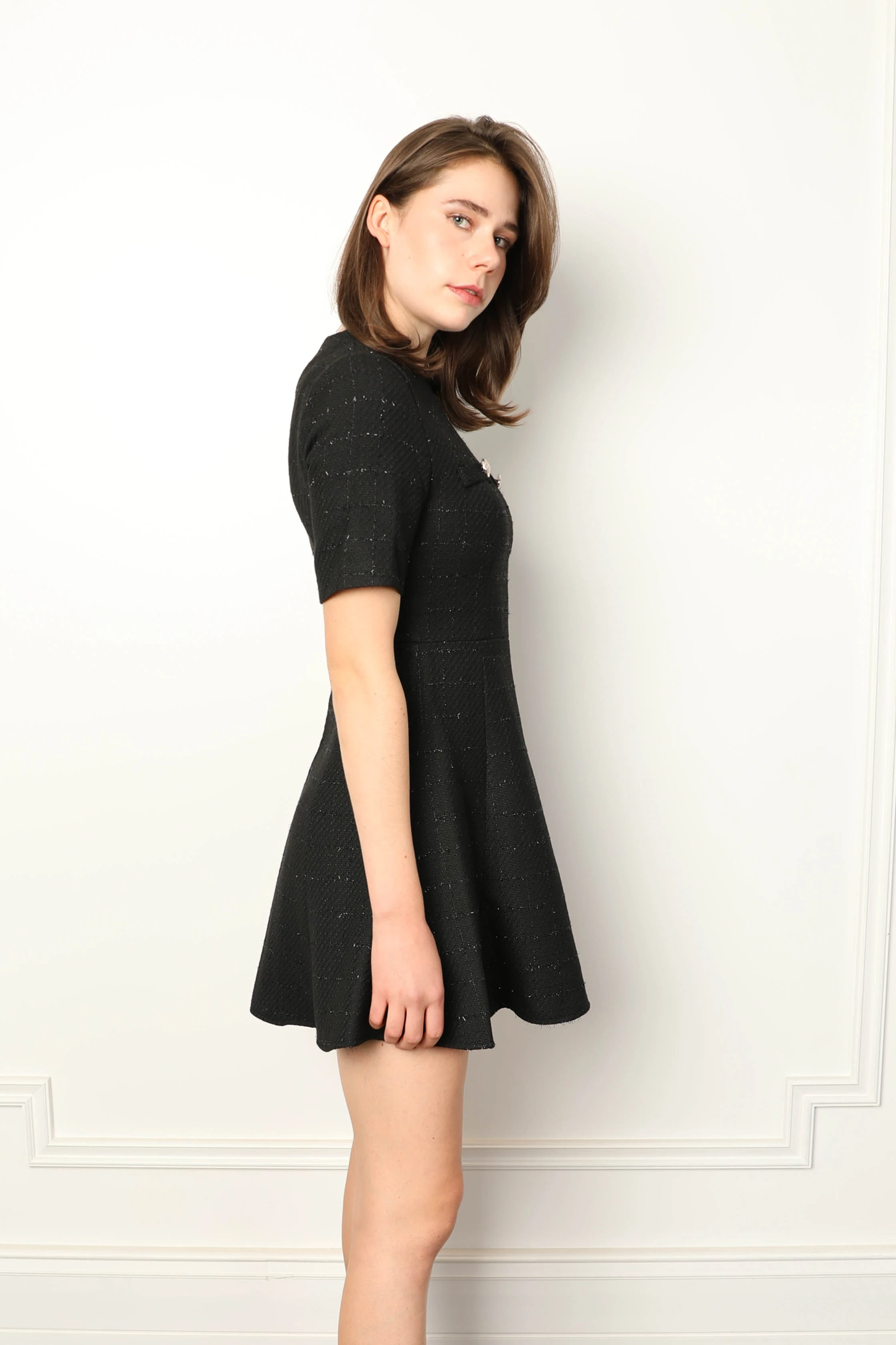 SİMLİ MİNİ ELBİSE