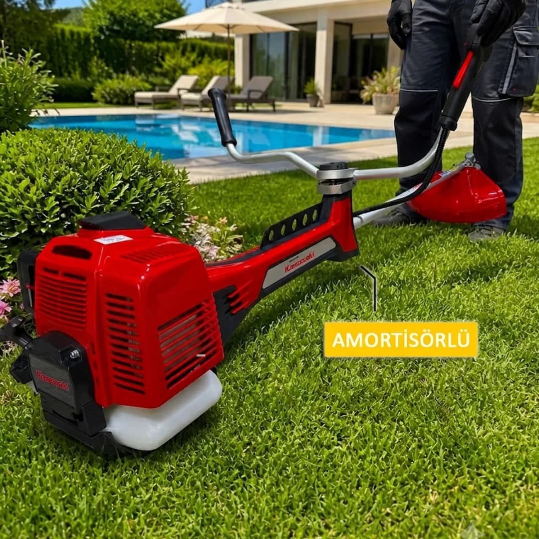 Kawasaki Lohuis TJ53E CG522 U Yan Tip Benzinli Motorlu Tırpan 3 Hp