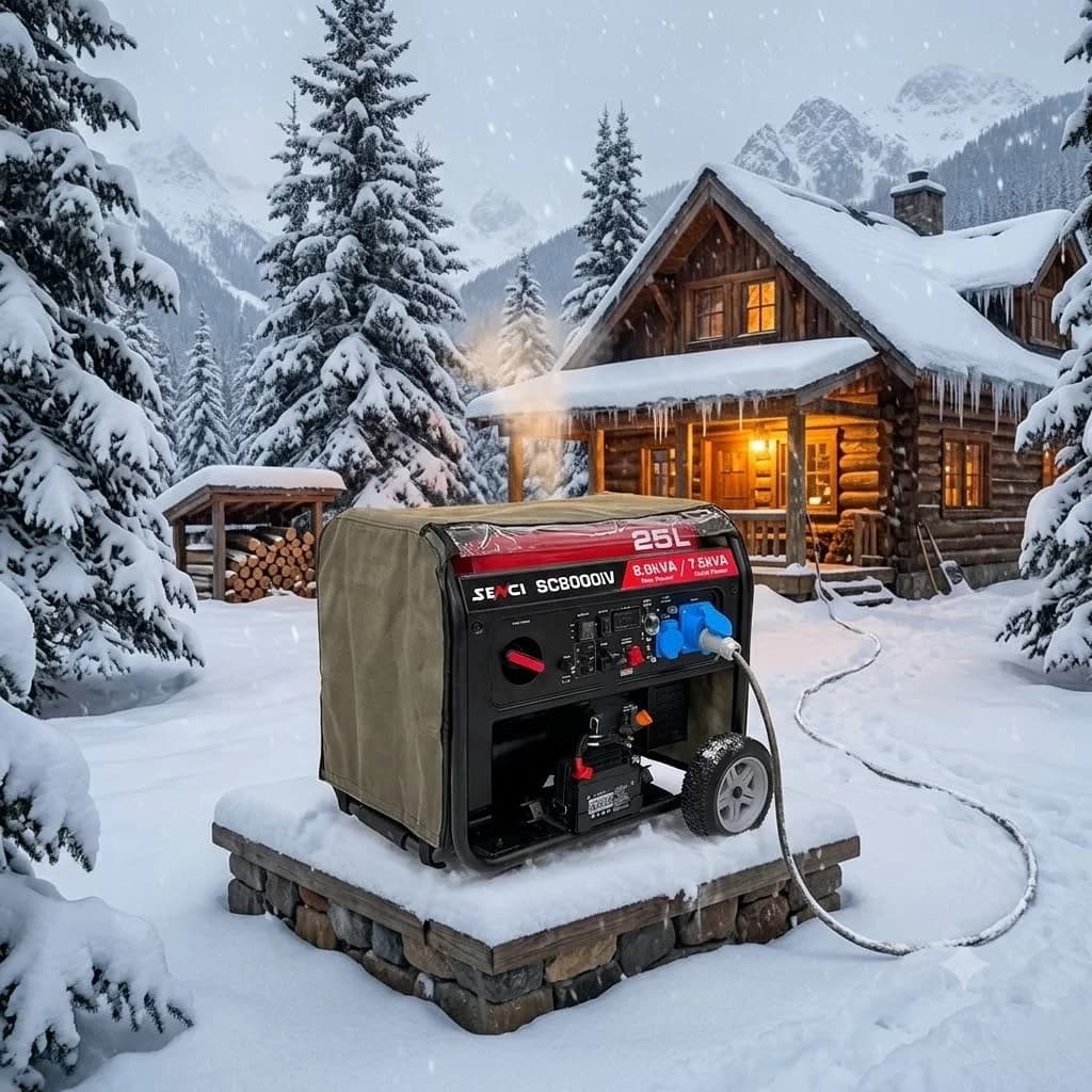 Senci SC 8000 iV Marşlı Inverter 8 kVA Monofaze Benzinli Jeneratör