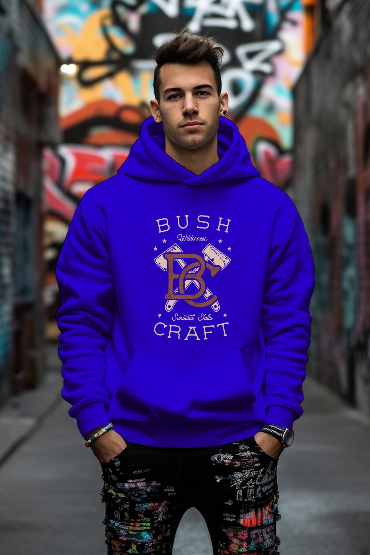 Bush Craft Tarz Rahat Kesim Oversize Sweatshirt