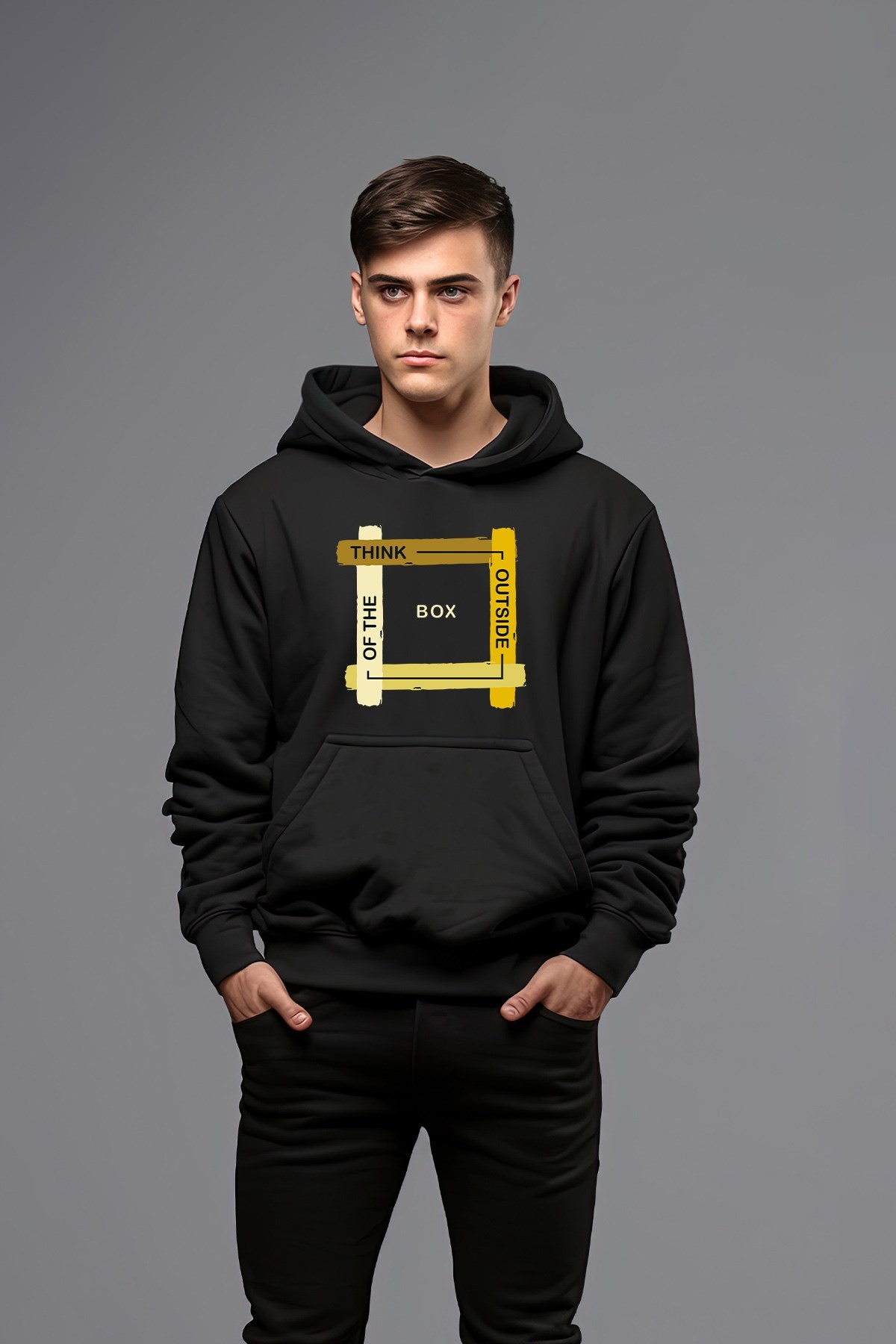 Thınk Outsıde Of The Box Kapşonlu Erkek Sweatshirt