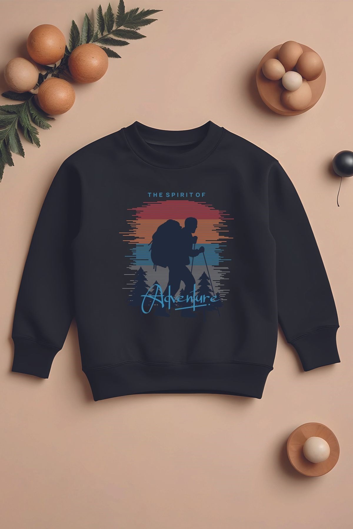 Özel Tasarım Adventure Oversize Çocuk Sweatshirt 12577