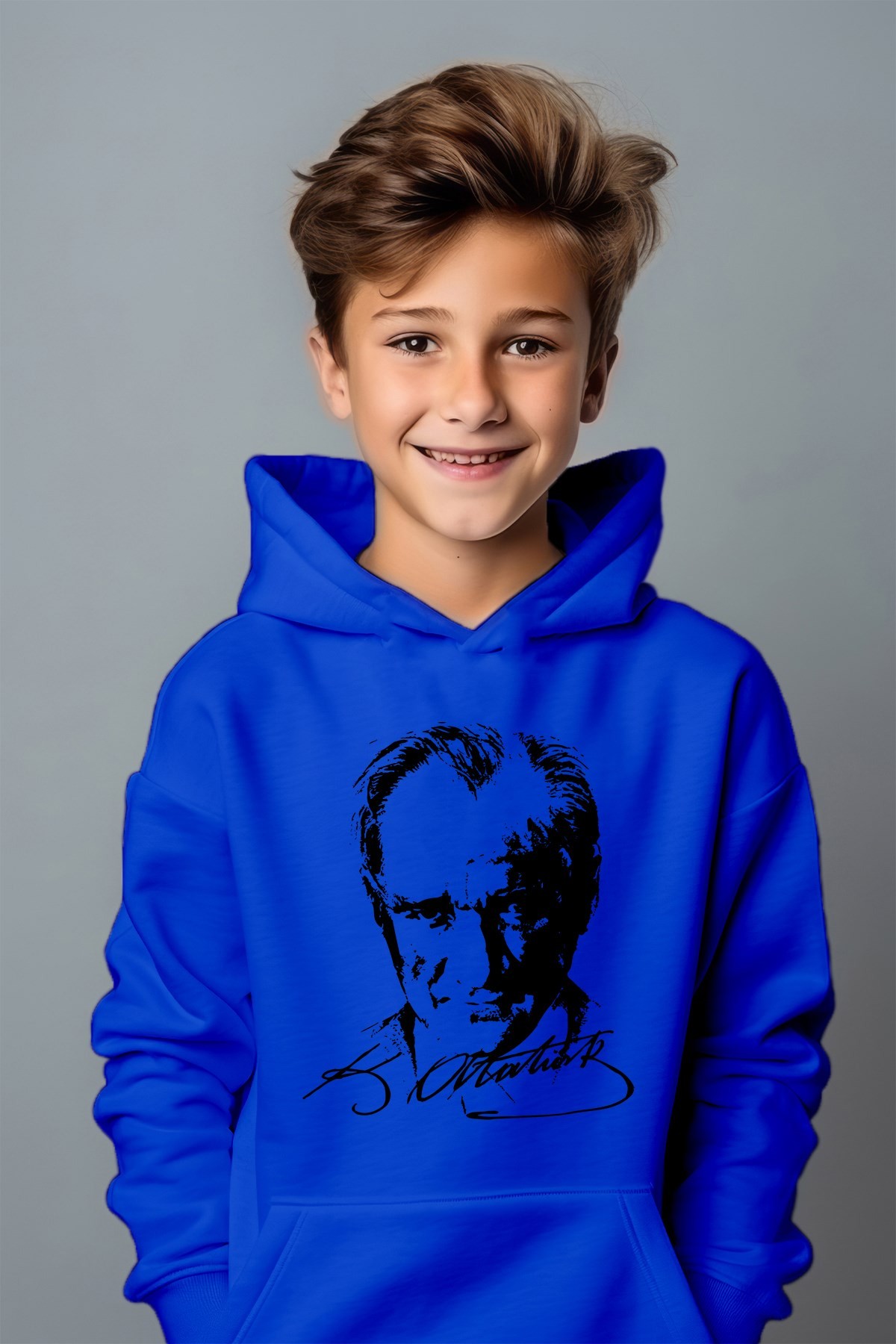 Erkek Çocuk Atatürk Baskılı Sweatshirt