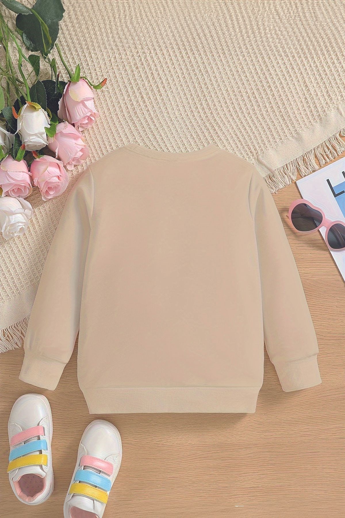 Yeni Sezon Classy Yazılı Business Bear Baskılı Oversize Kapüşonlu Çocuk Sweatshirt 14620