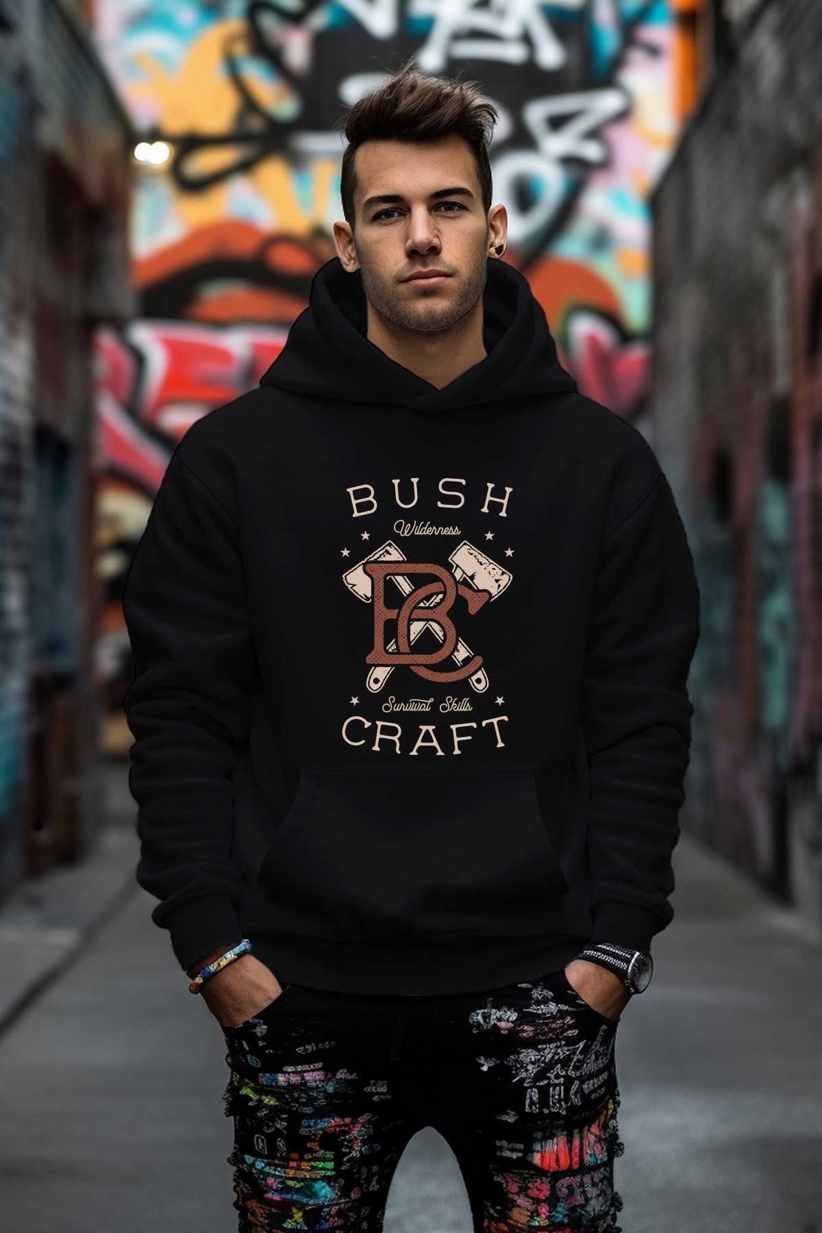 Bush Craft Tarz Rahat Kesim Oversize Sweatshirt