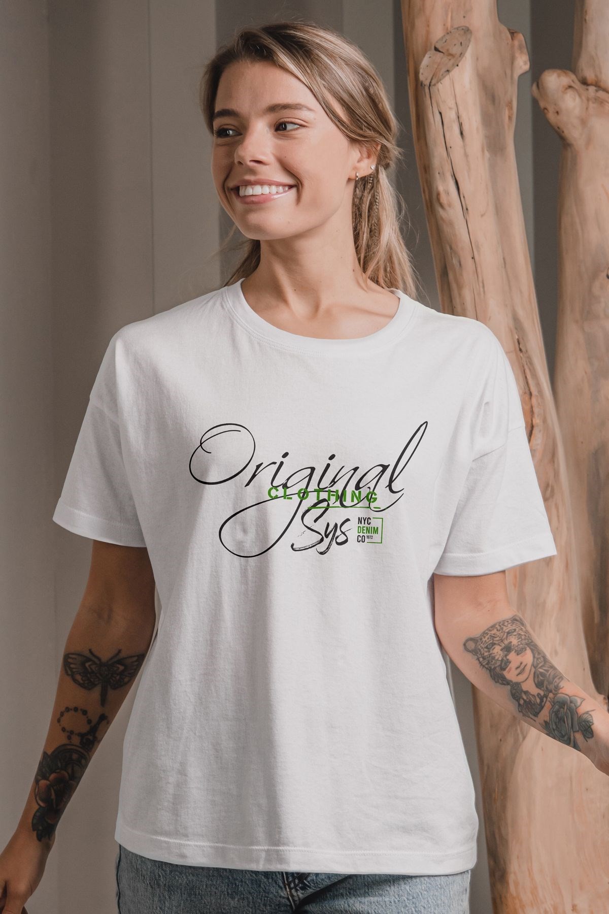 Original Clothing Yazılı Oversize Baskılı Tişört