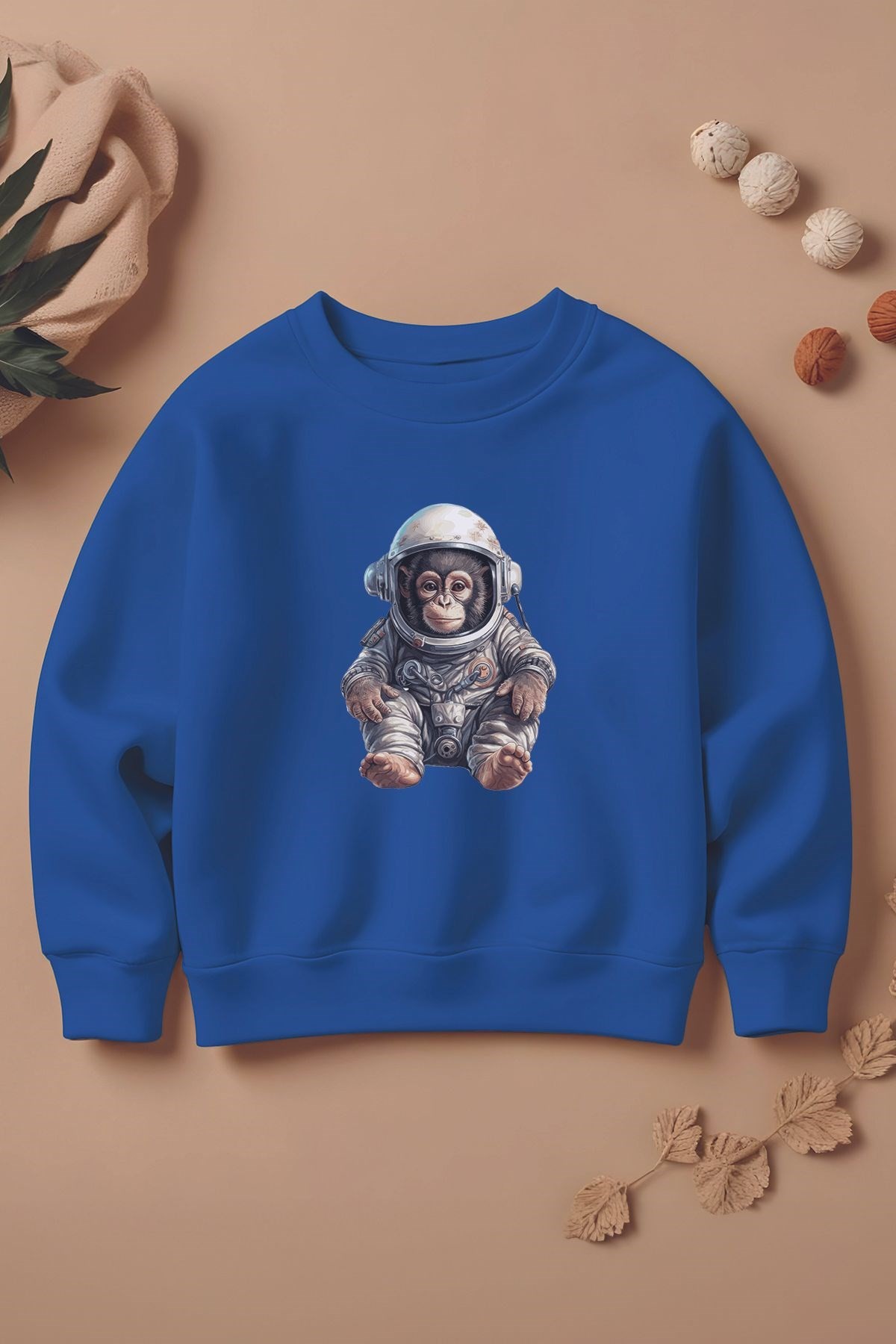 Özel Tasarım Astronot Çarli Oversize Çocuk Sweatshirt 12242