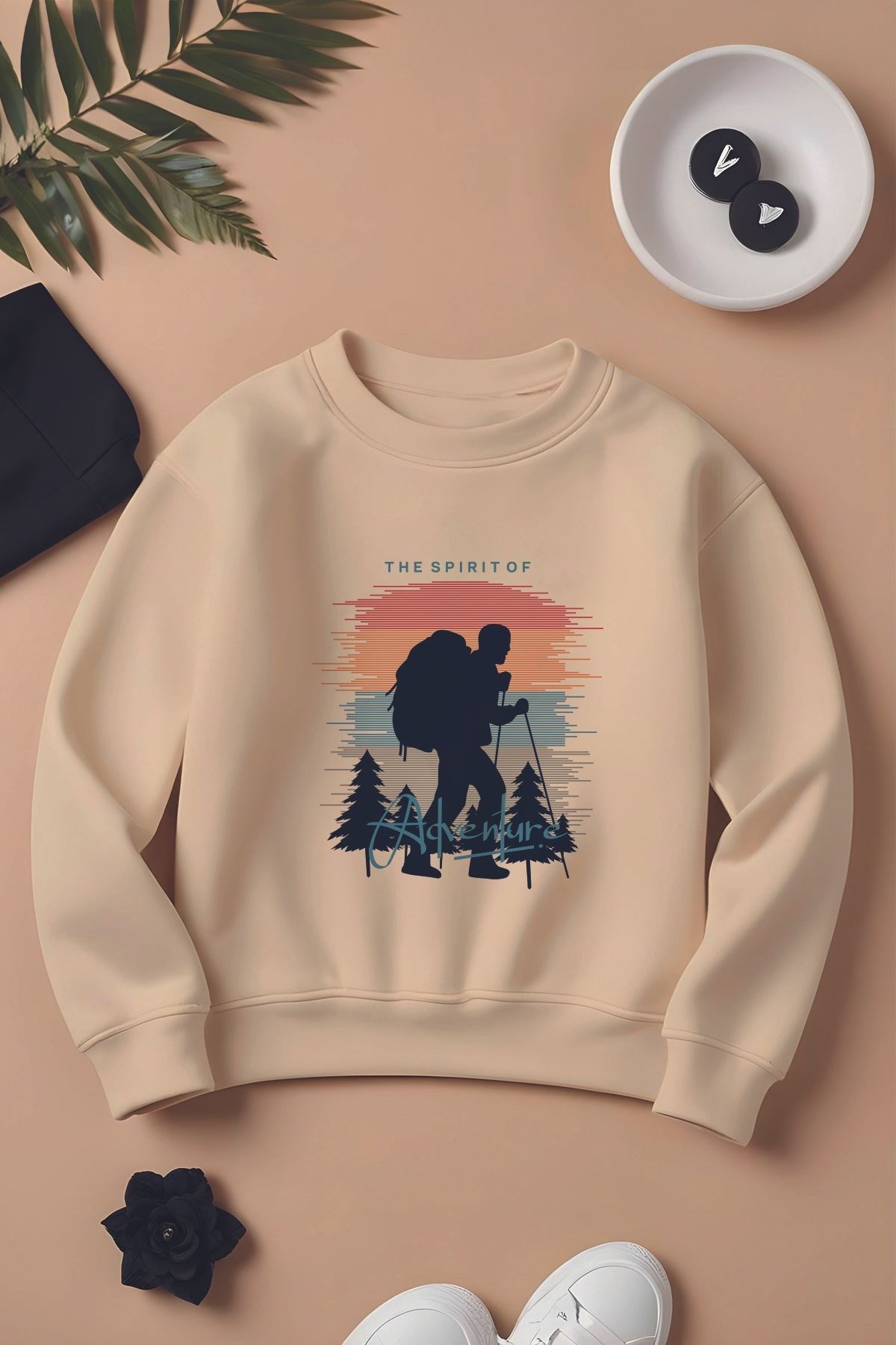 Özel Tasarım Adventure Oversize Çocuk Sweatshirt 12577