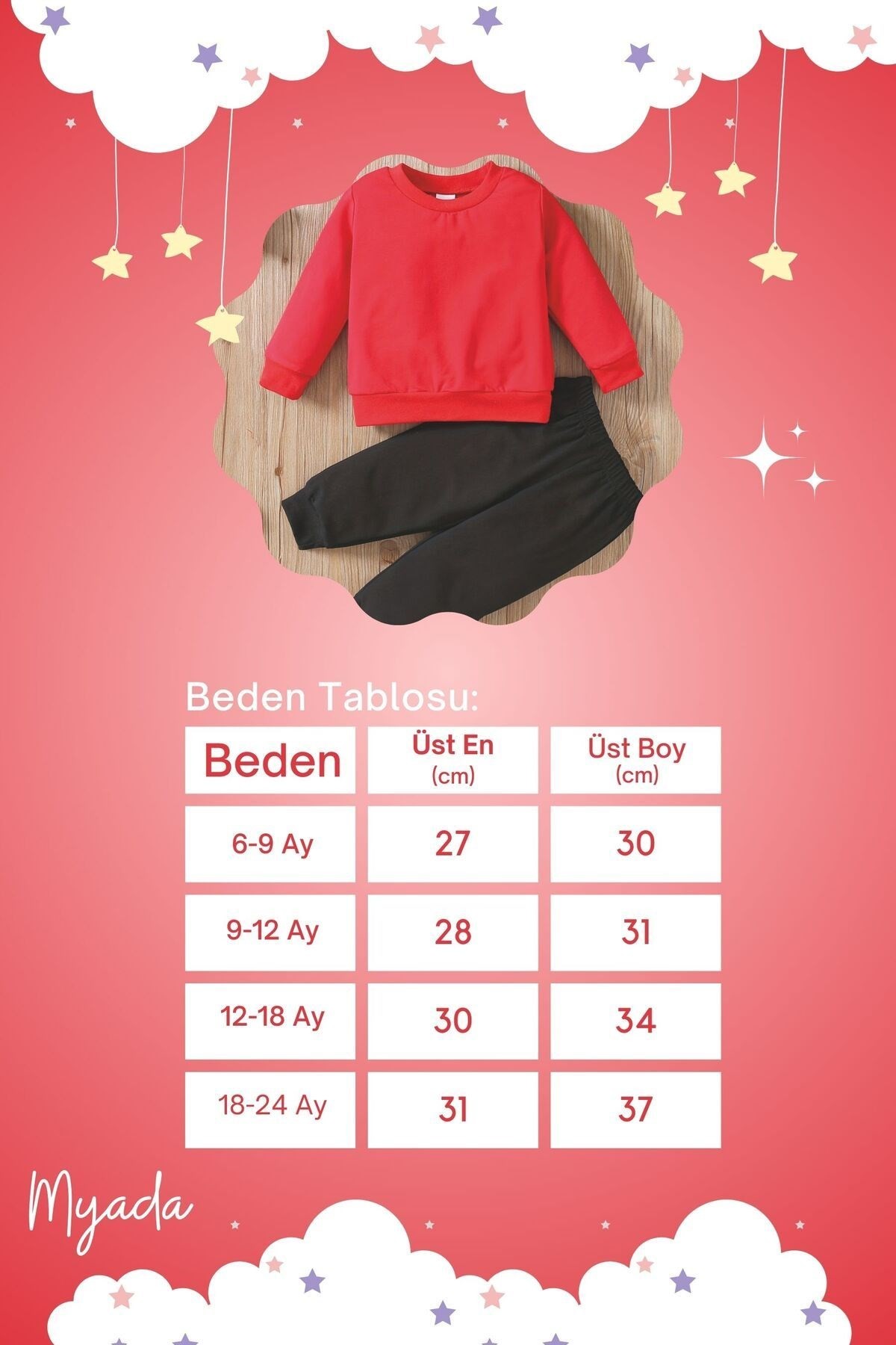 Yılbaşı Kutlayan Kedicikler Baskılı 2'li Bebek Takım 23194