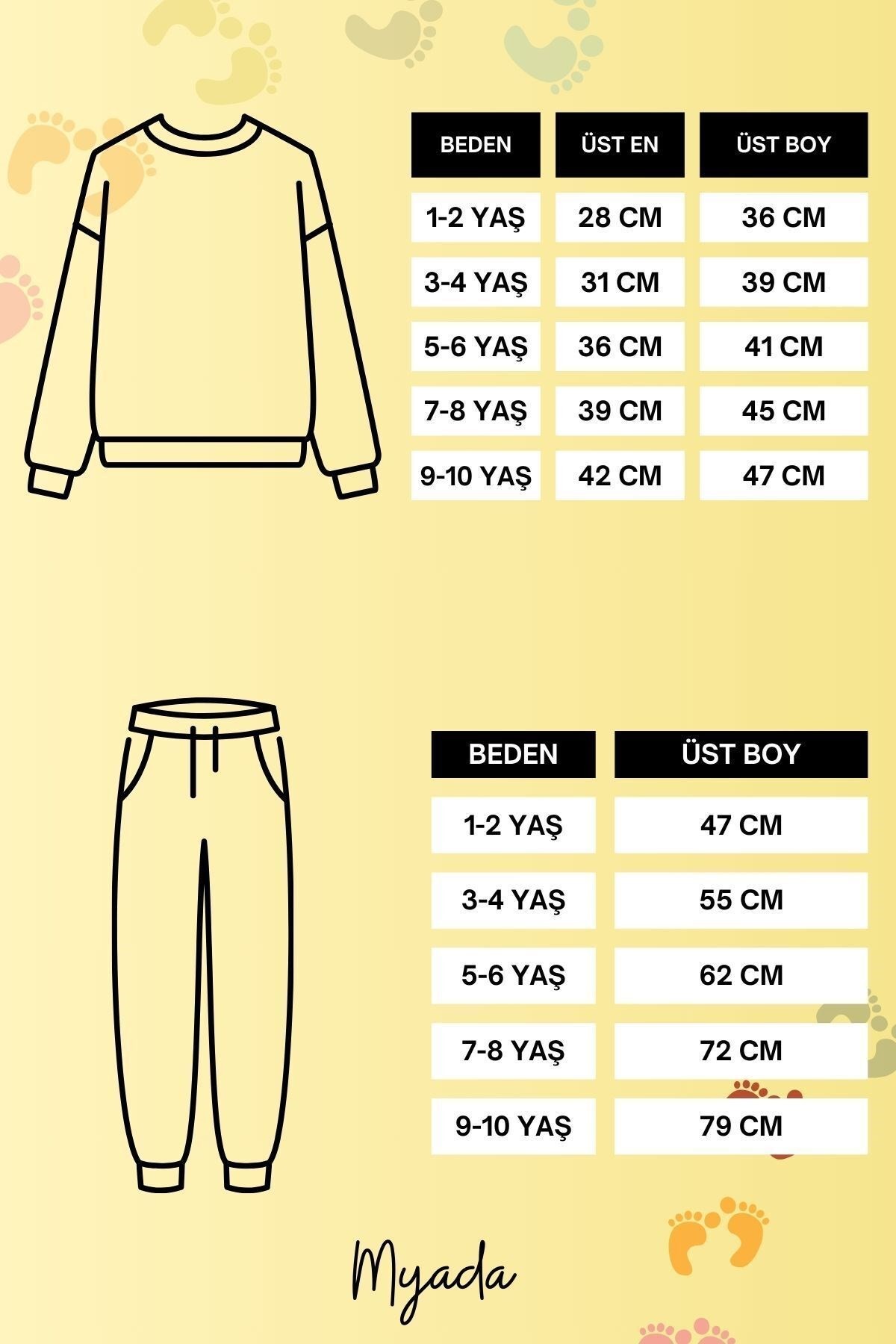 Premium Be Happy Positive Baskılı Alt Üst Çocuk Takım 22524