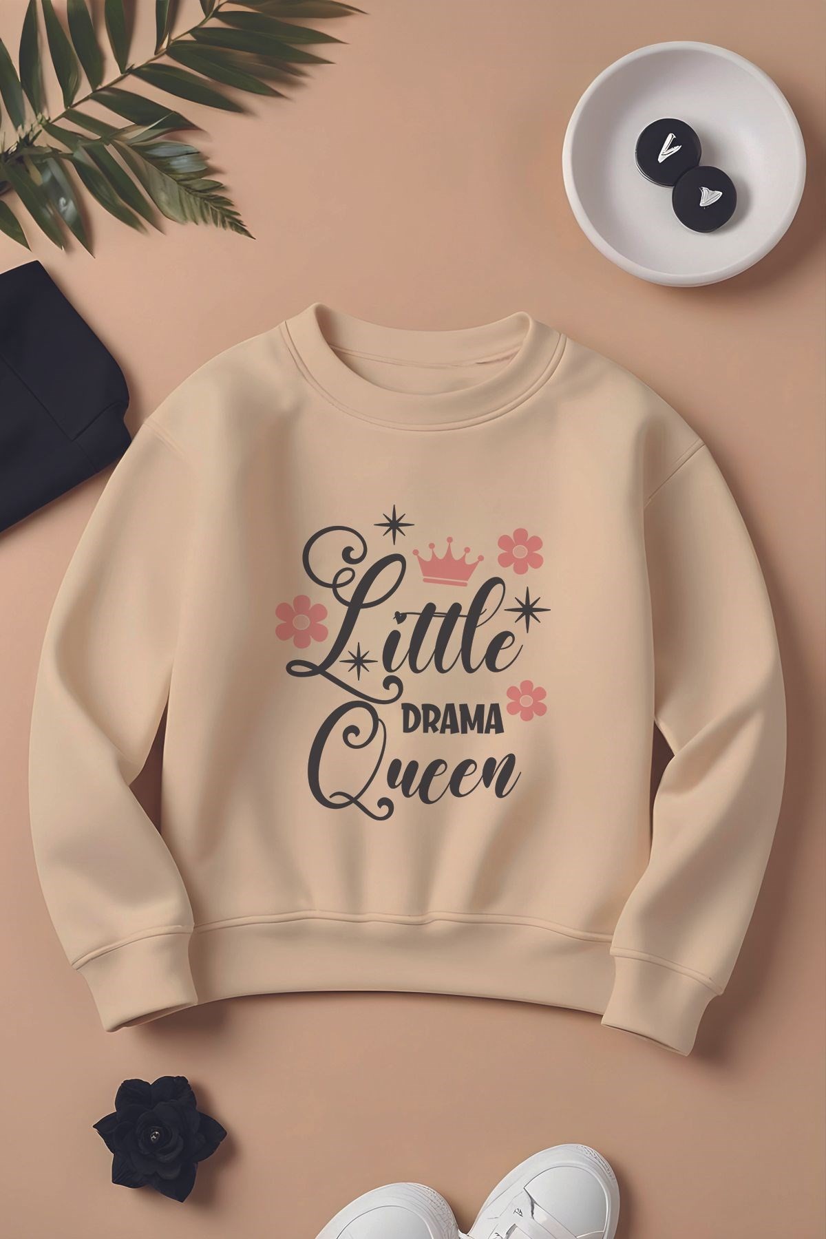 Özel Tasarım Lıttle Drama Queen Oversize Çocuk Sweatshirt 12267