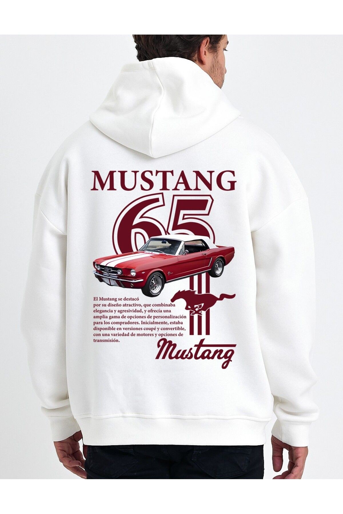 VEK Oversize Sweatshirt Hoodie MSTNG