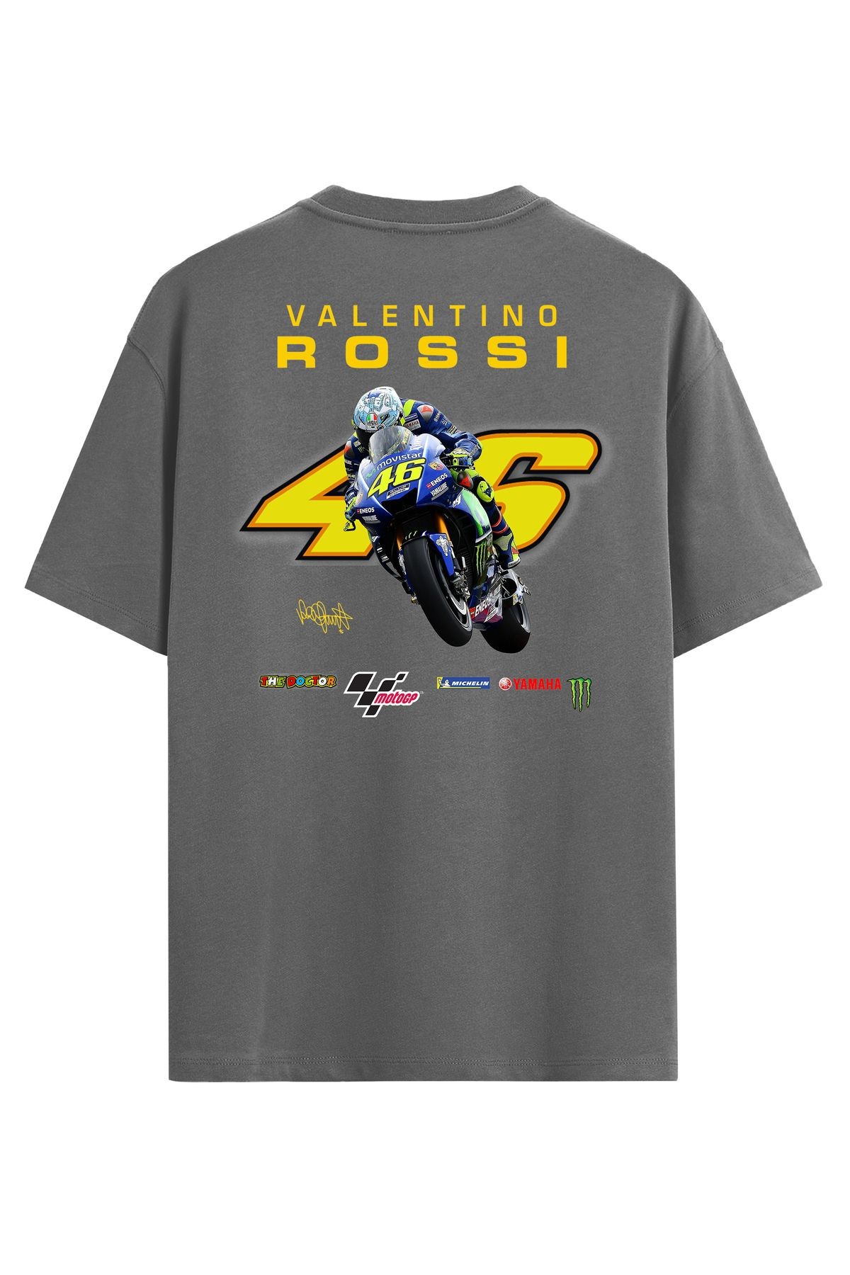 Oversize T-shirt ROSSI Motor Baskılı