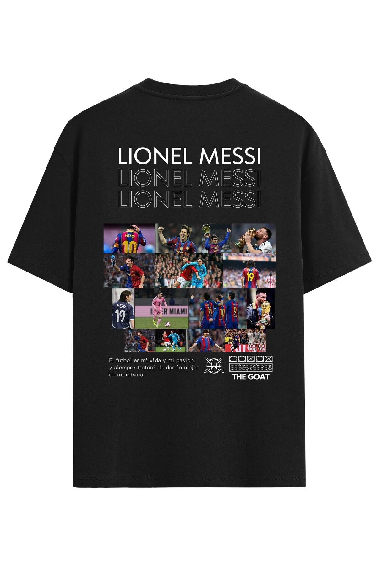 Messi Çocuk T-Shirt  %100 Pamuk Sırt Baskılı