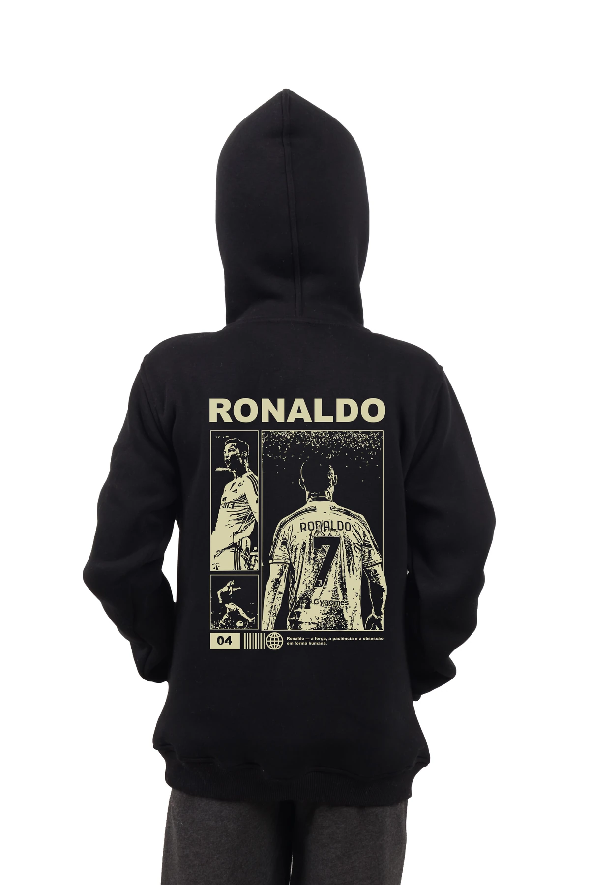 Çocuk Sweatshirt Kapüşonlu Ronaldo Football