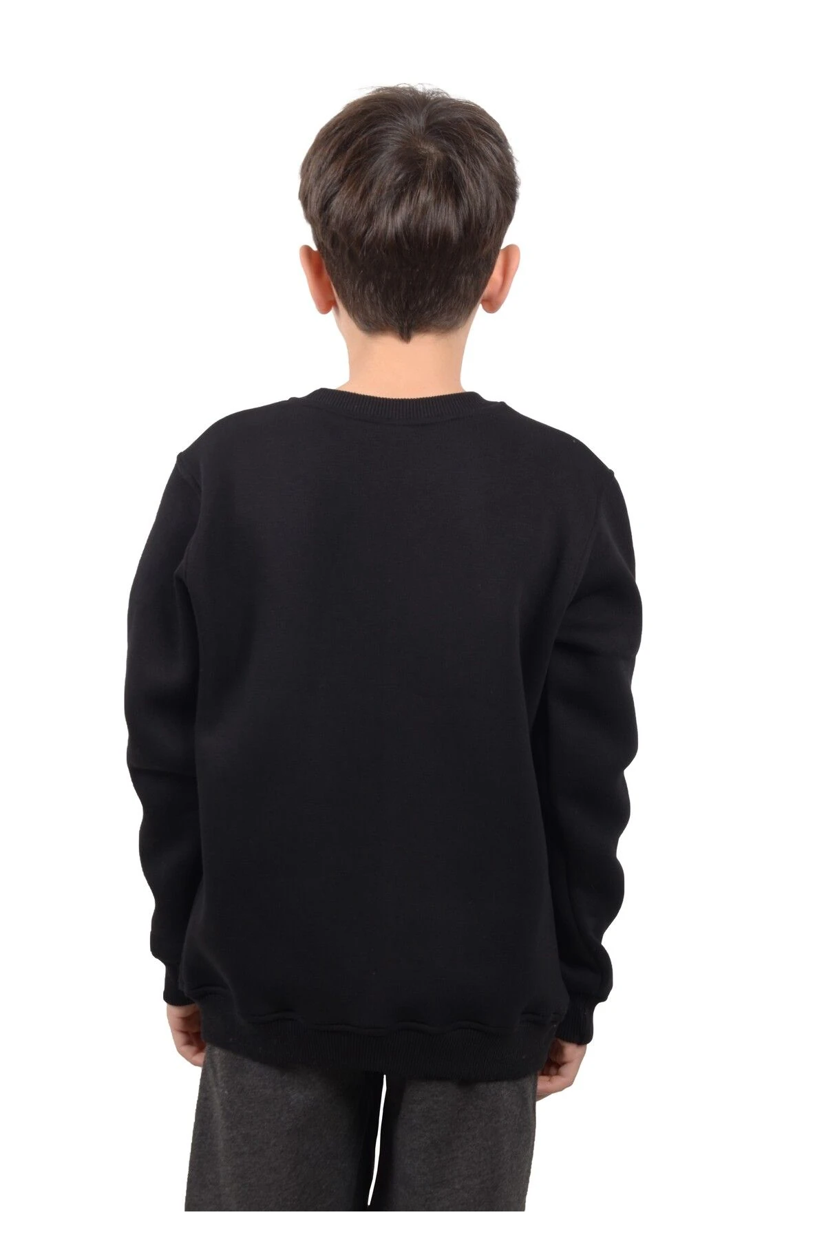 Bisiklet Yaka Çocuk Sweatshirt Battleground 3 İplik