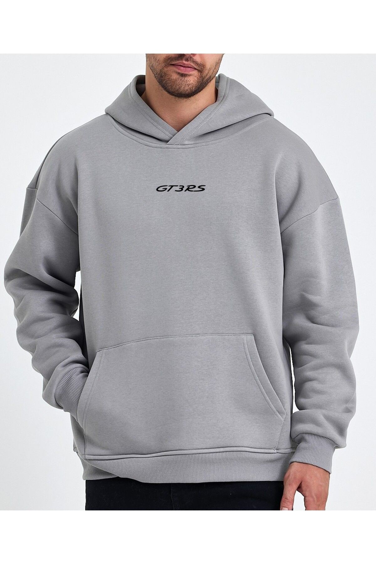 VEK Oversize Sweatshirt Hoodie Unisex Araba Baskılı PRSCH