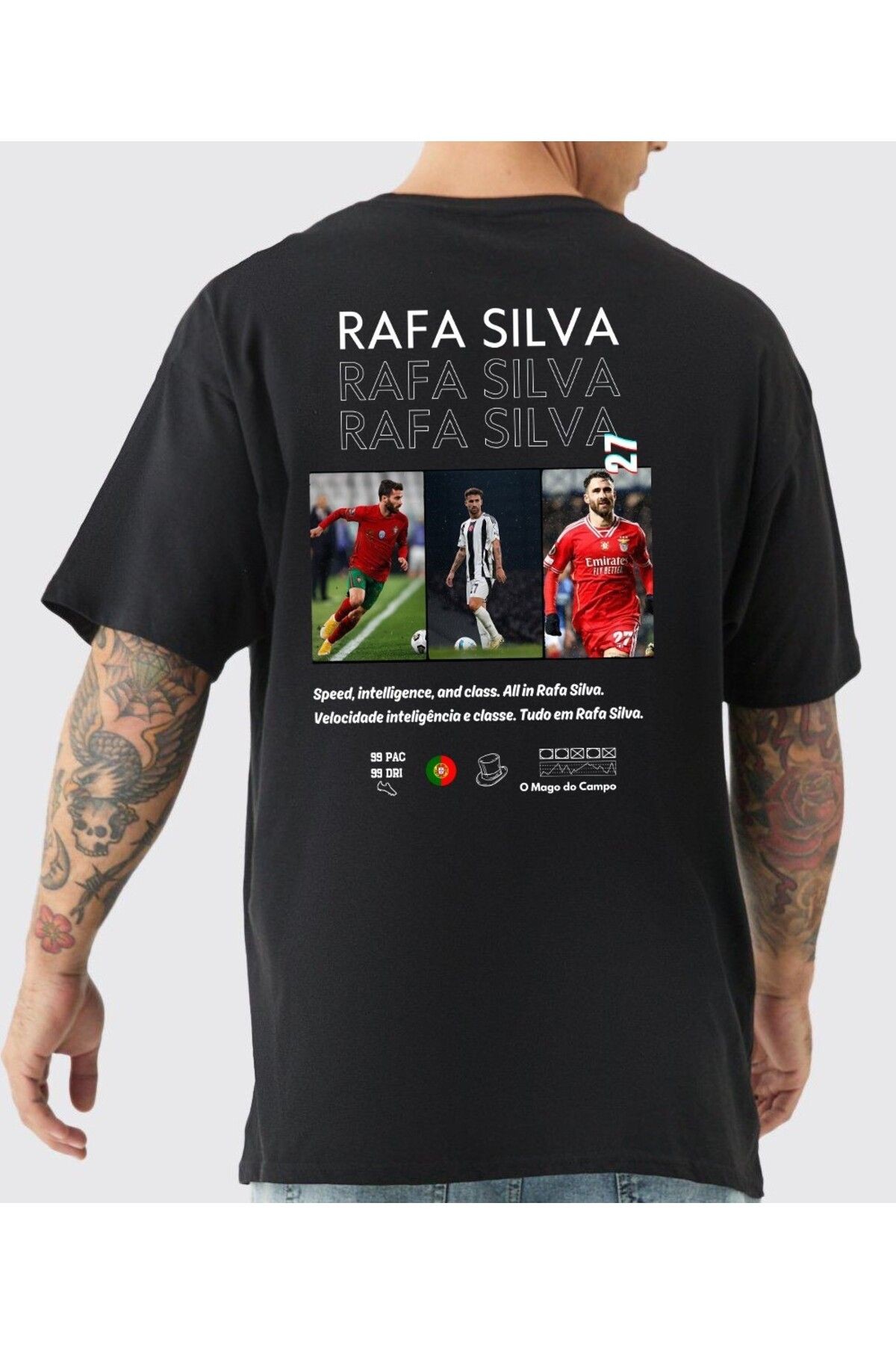 Oversize Rafa Silva T-Shirt %100 PAMUK
