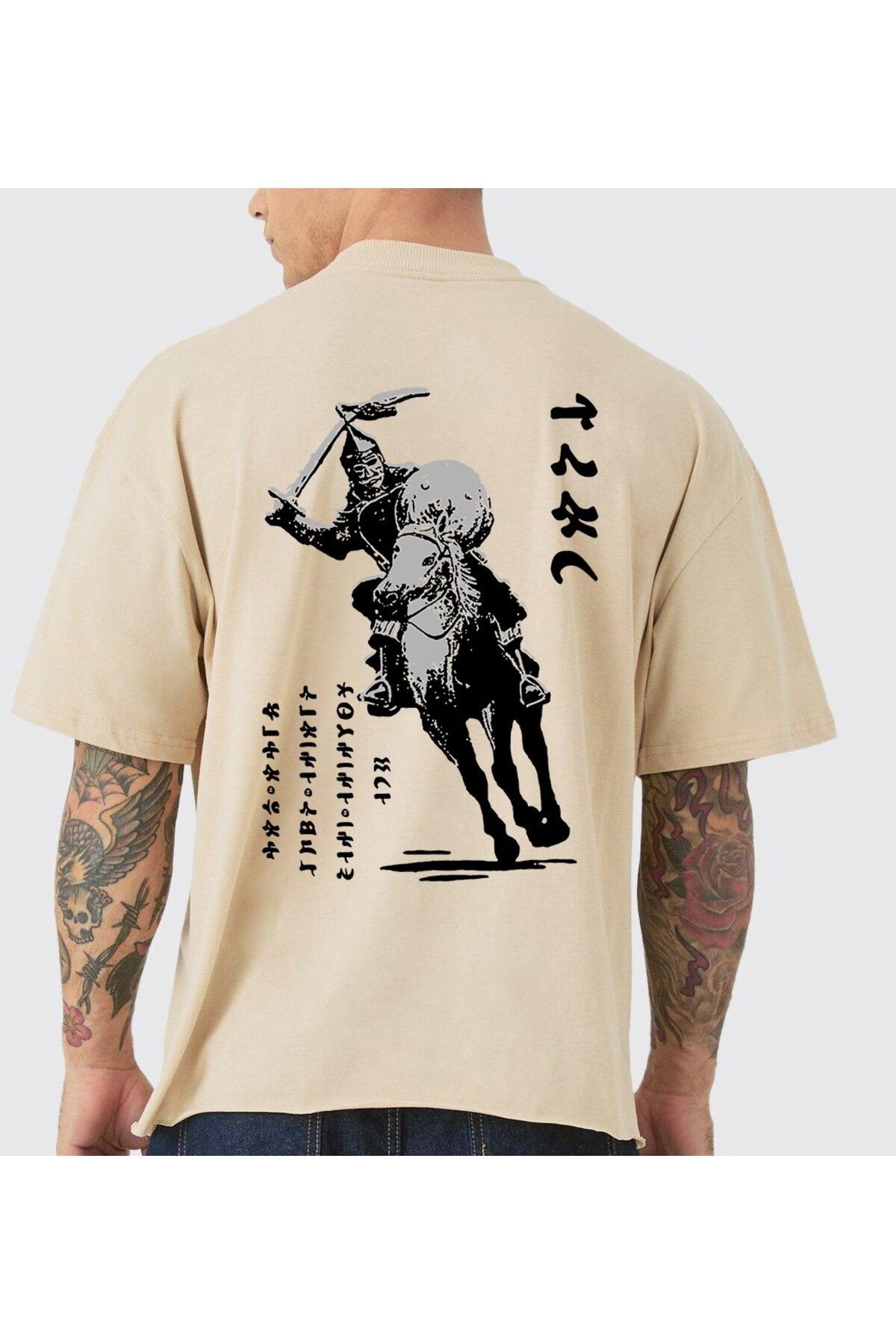 VEK KUMAN SAVAŞÇI Oversize T-shirt %100 Pamuk