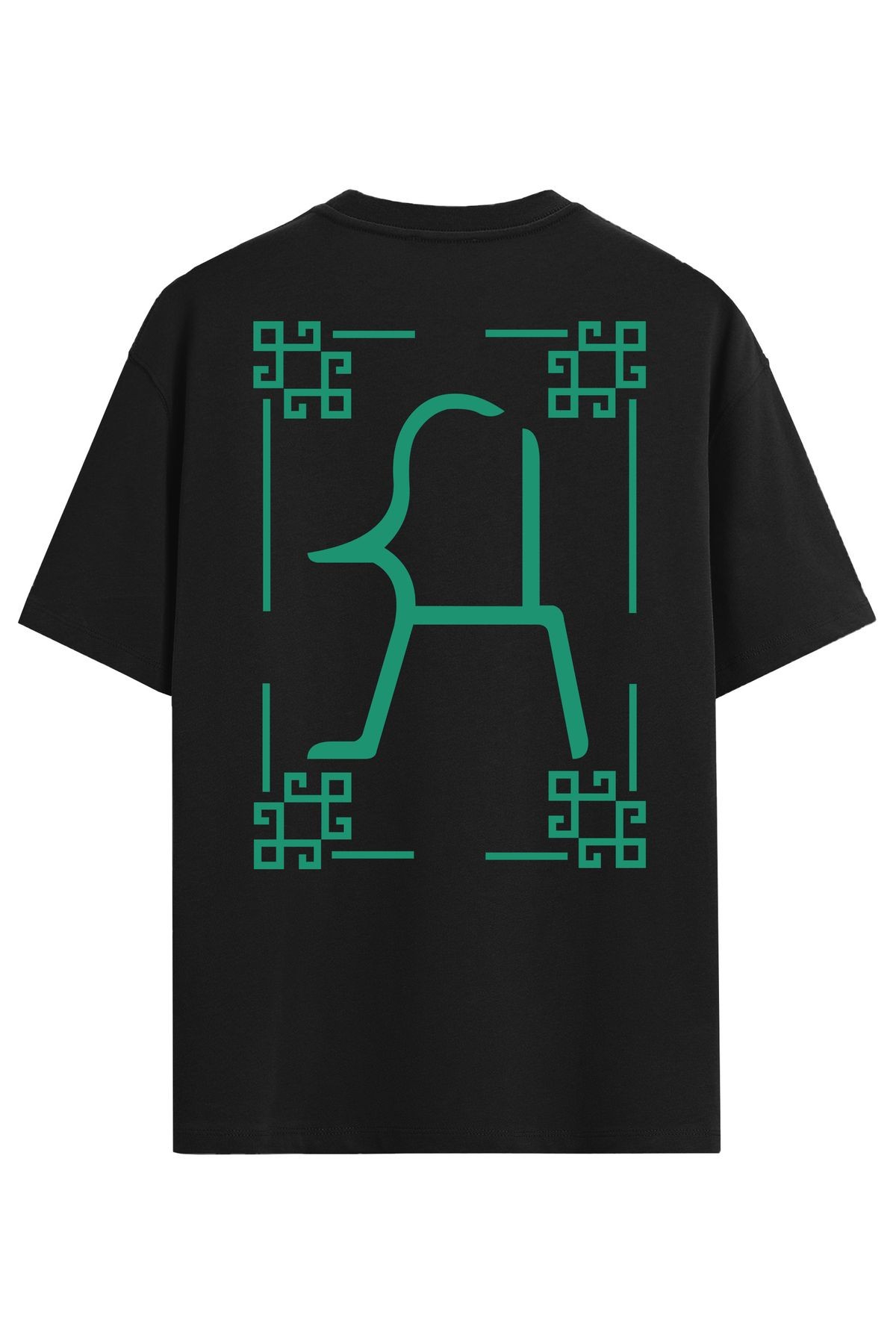 Oversize T-Shirt Teke Damgası