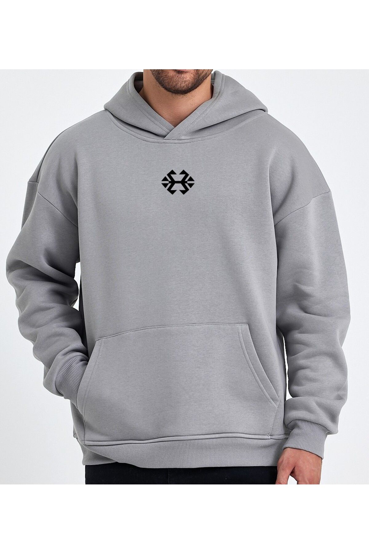 Oversize Sweatshirt Türk Kilim Motifleri Özel Tasarım Unisex