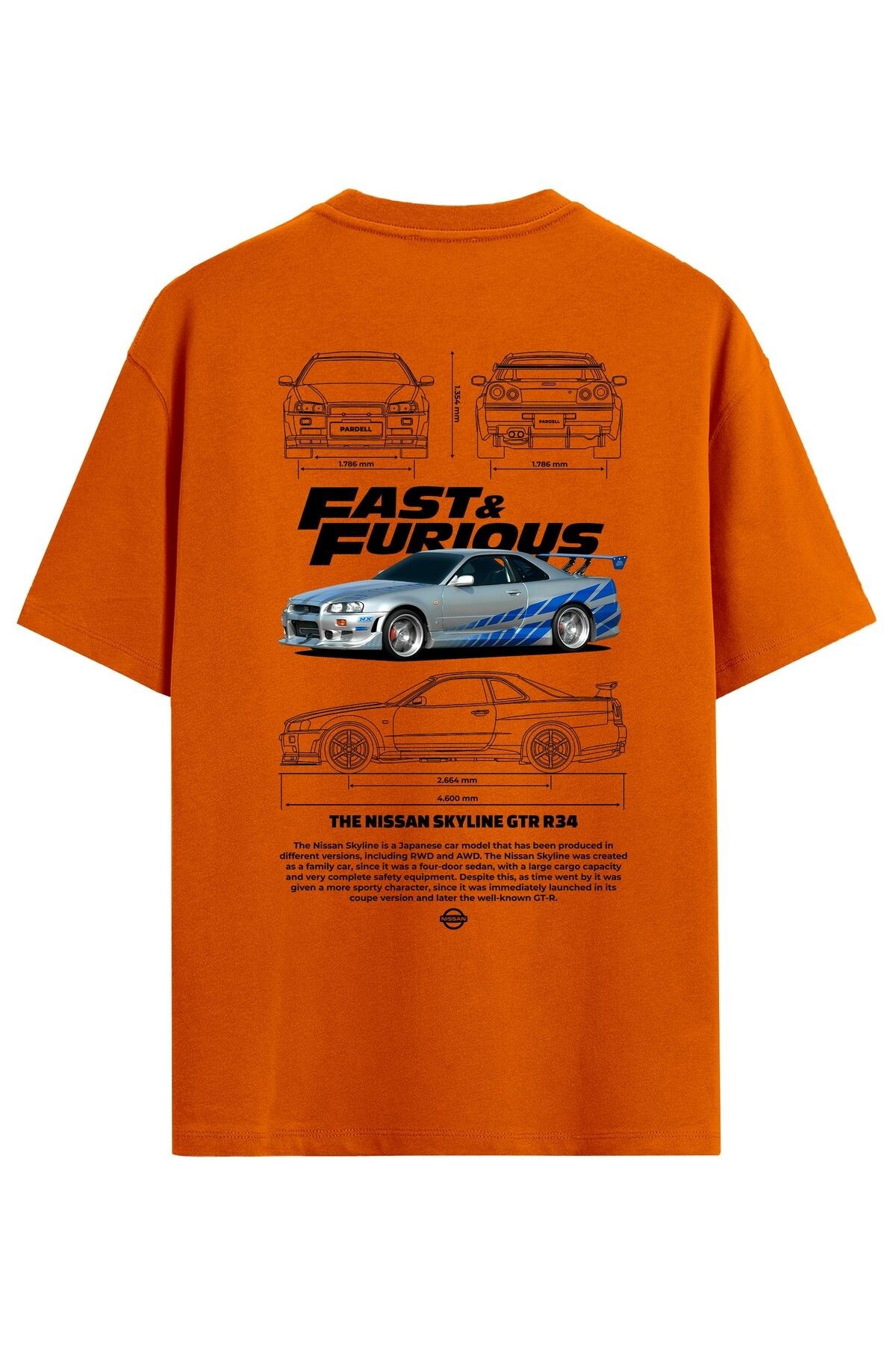 Oversize T-Shirt SKYLINE FAST AND FURIOUS