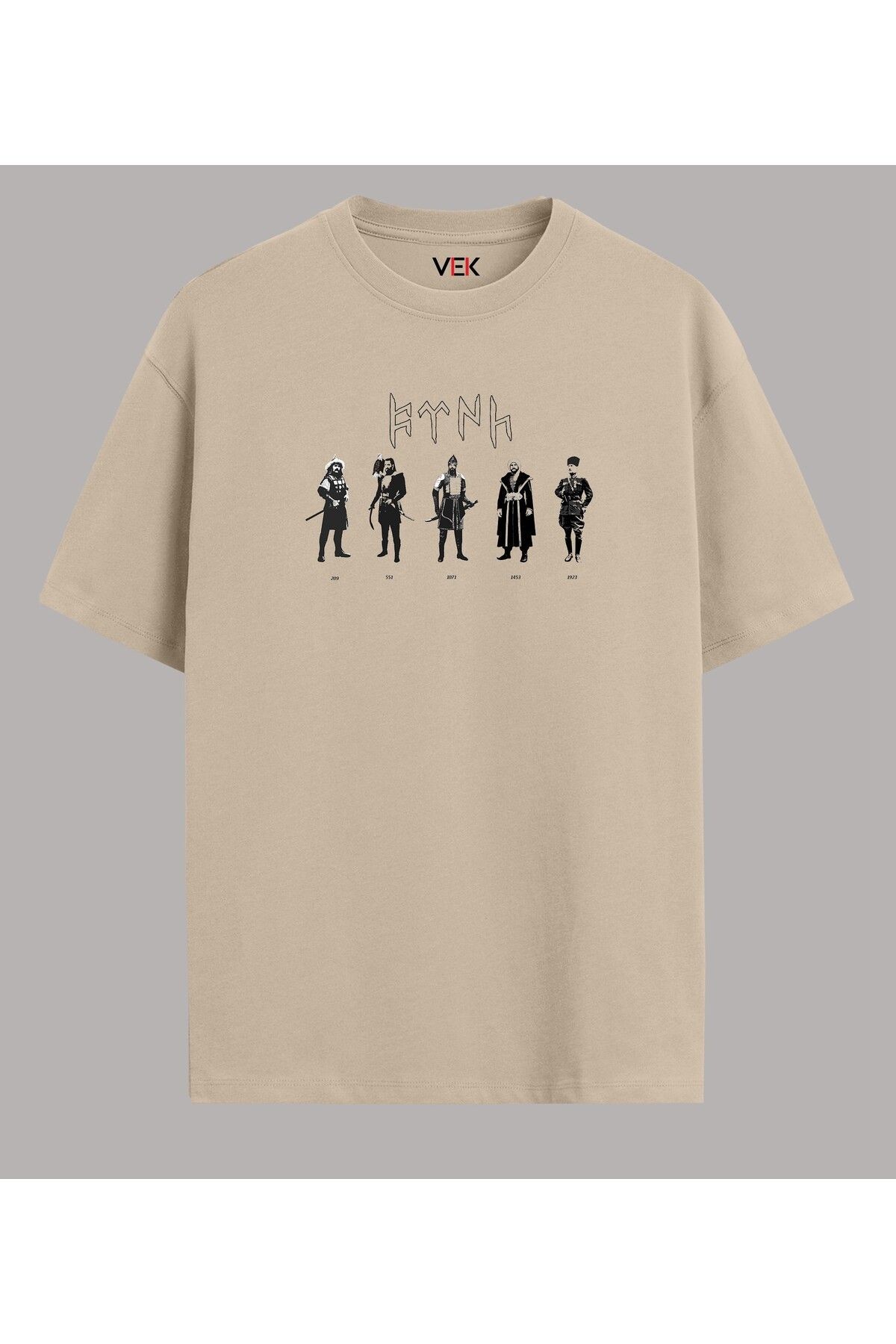 Oversize T-Shirt Türk Komutanlar Özel Tasarım