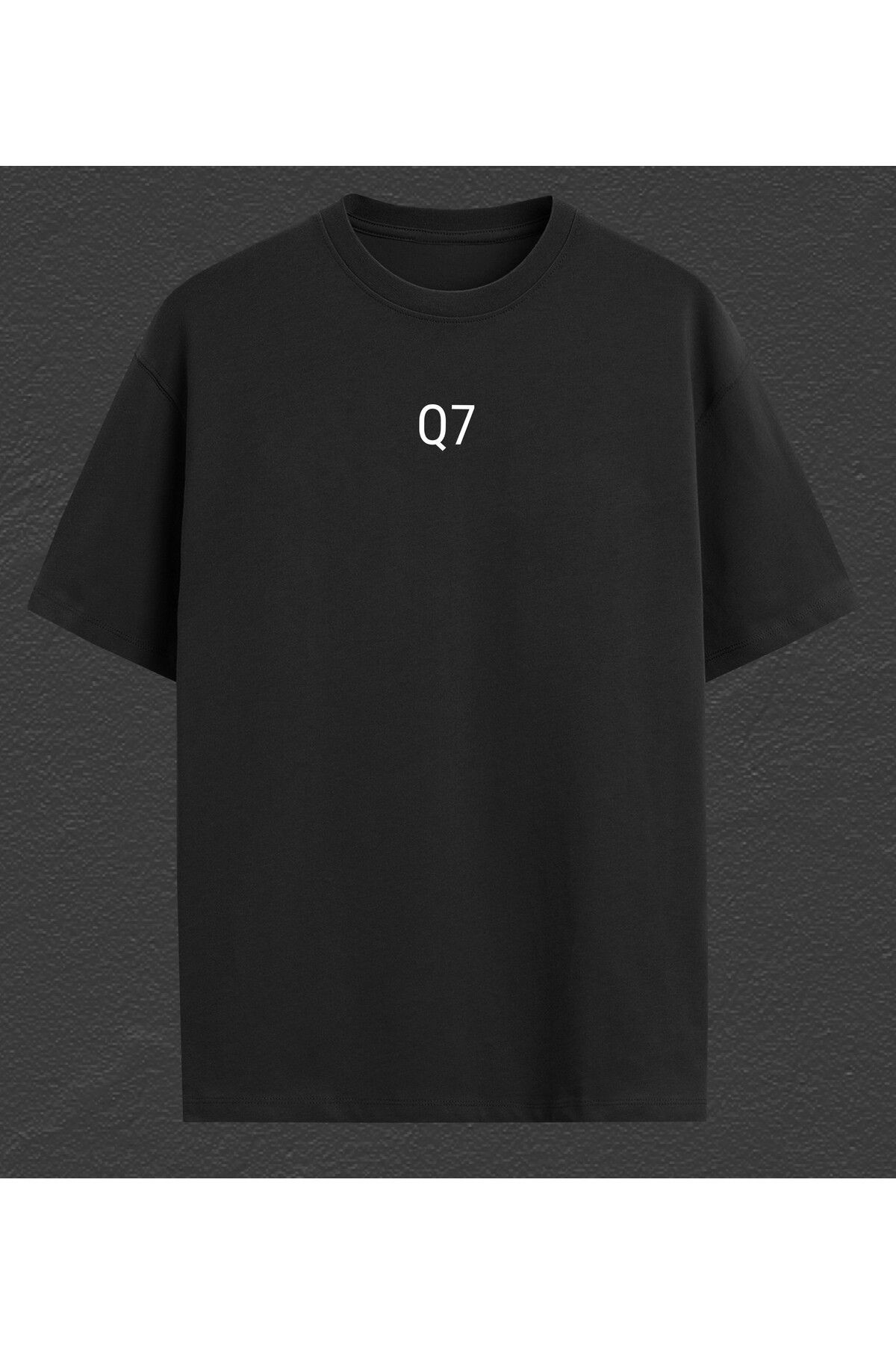 Quaresma Baskılı T-Shirt Oversize Q7 Özel Tasarım %100 Pamuk