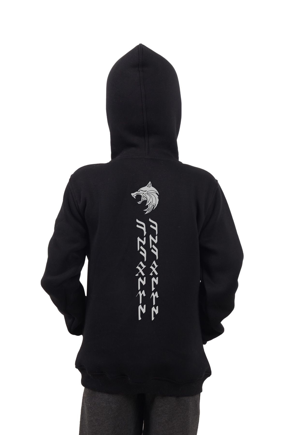 VEK KÖKBÖRÜ(BOZKURT) Göktürk harfleri özel tasarım Çocuk Sweatshirt Hoodie