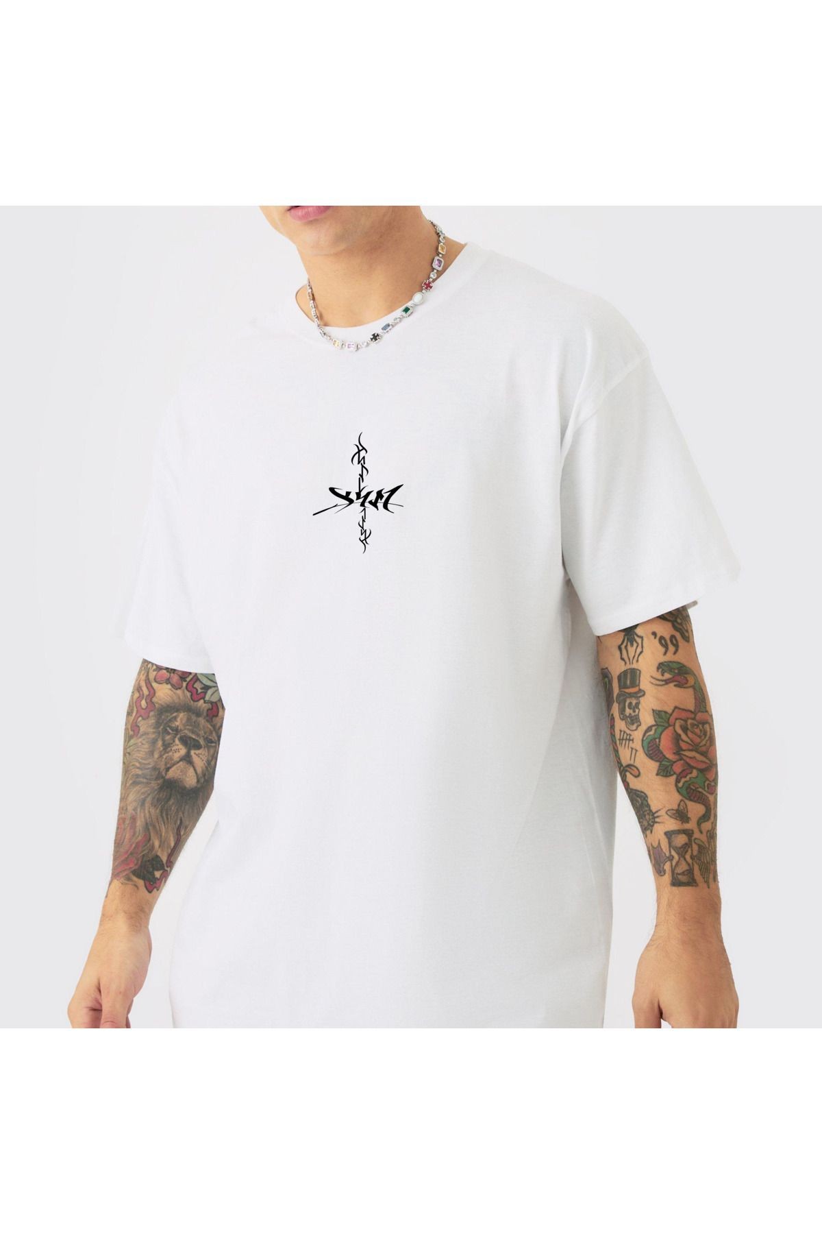 PARS Oversize T-shirt Göktürk Harfleri Özel tasarım