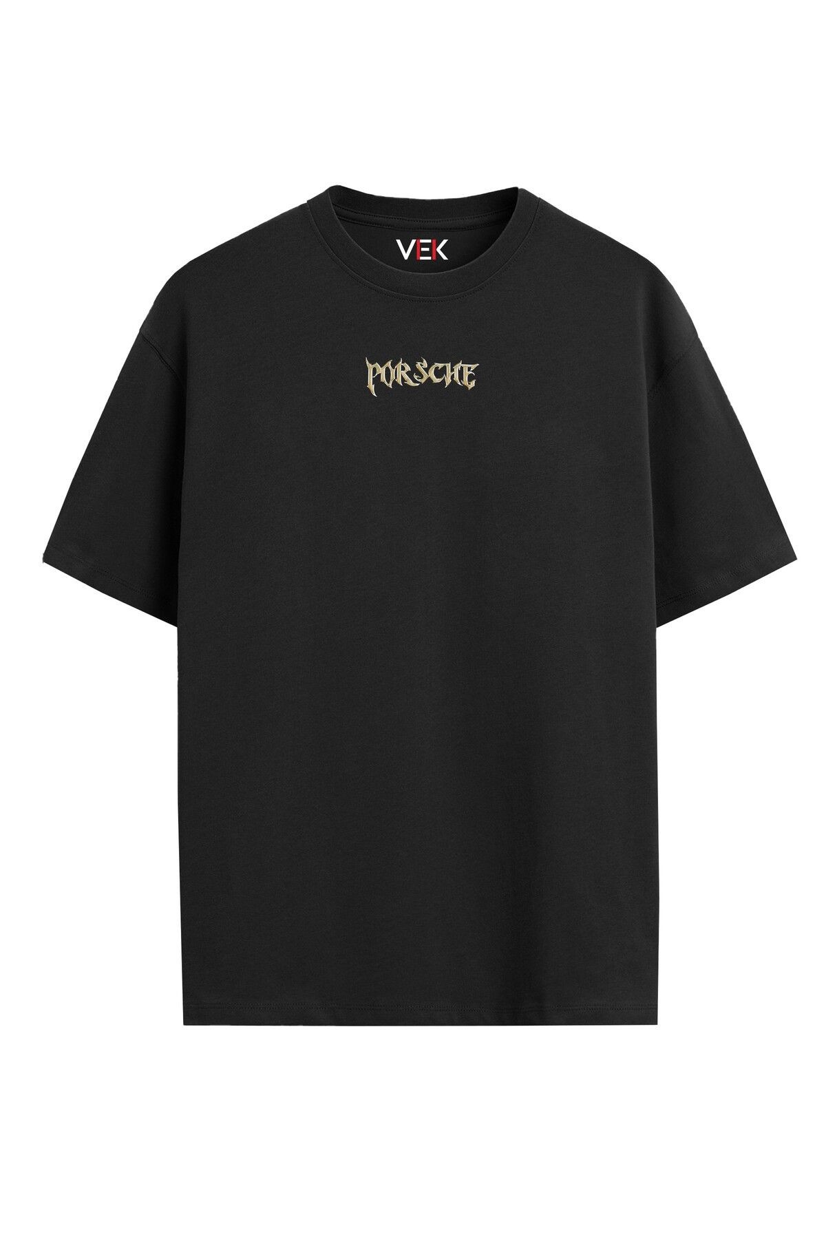 Oversize T-Shirt Porsche Gold Y2K