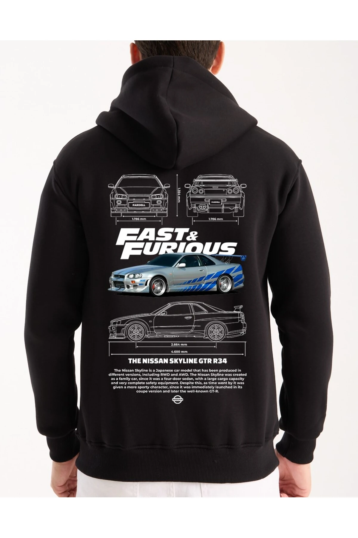 Oversize Sweatshirt Hoodie Fast and Furious