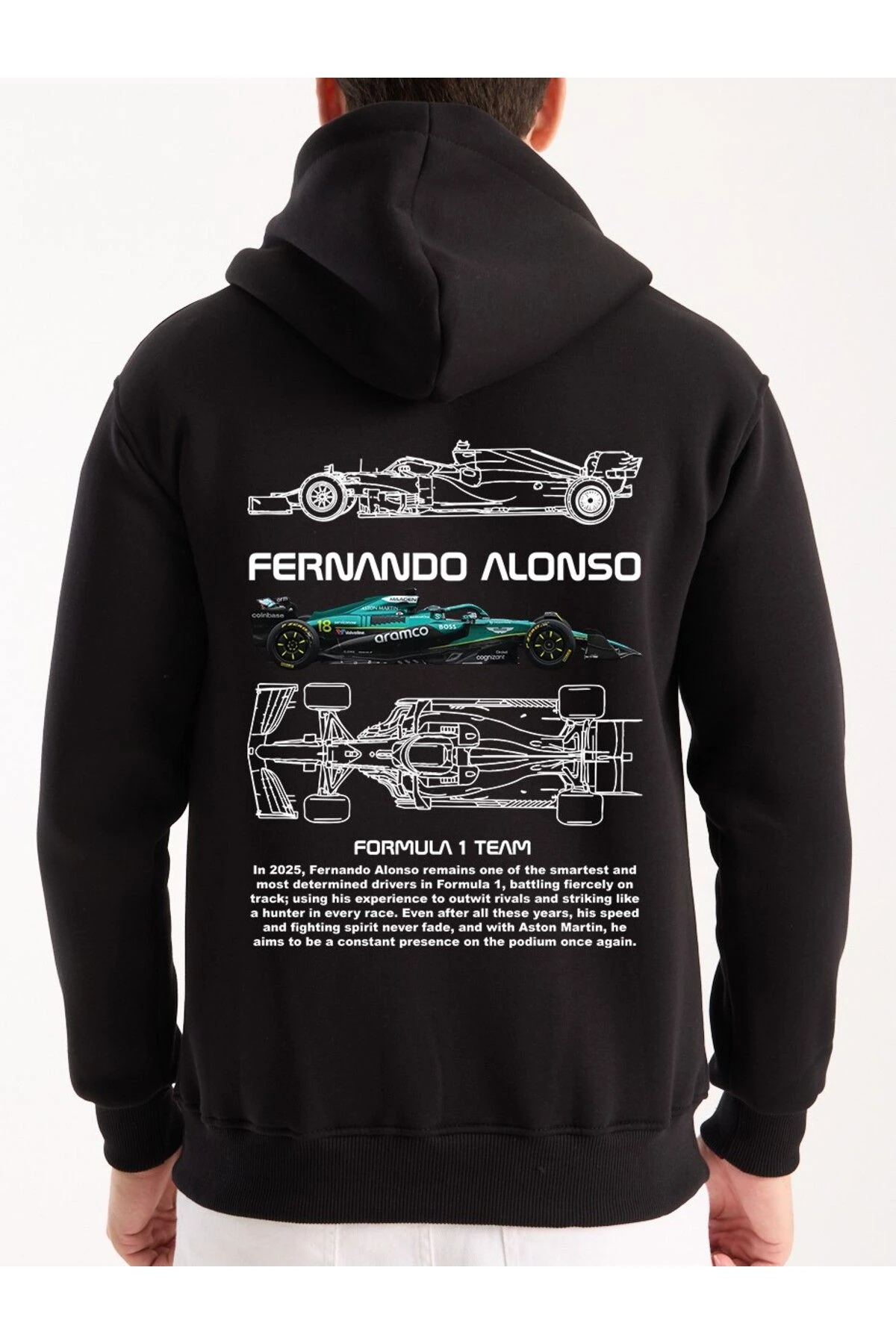 Oversize Sweatshirt Hoodie F1 Alonso