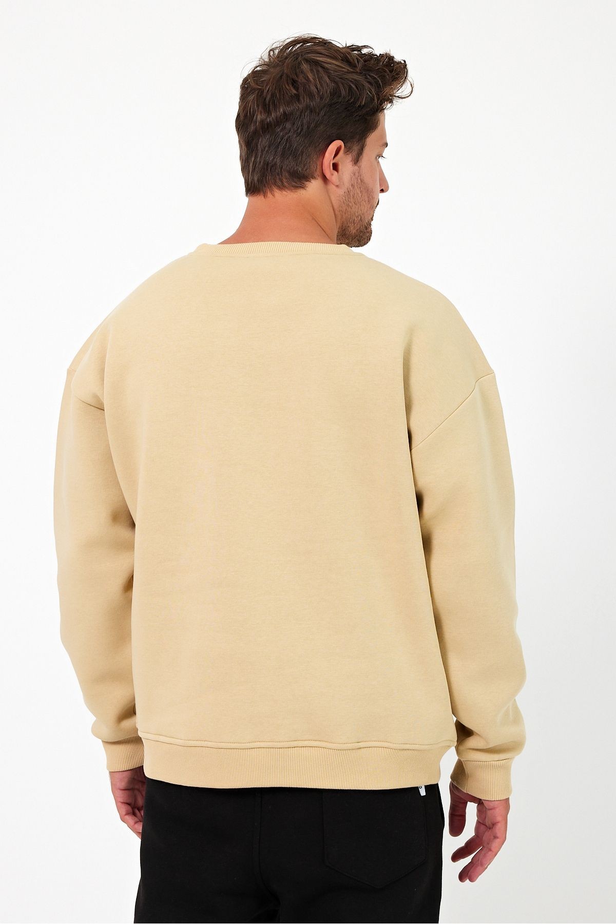 VEK Geyik Tasarımlı Oversize Sweatshirt