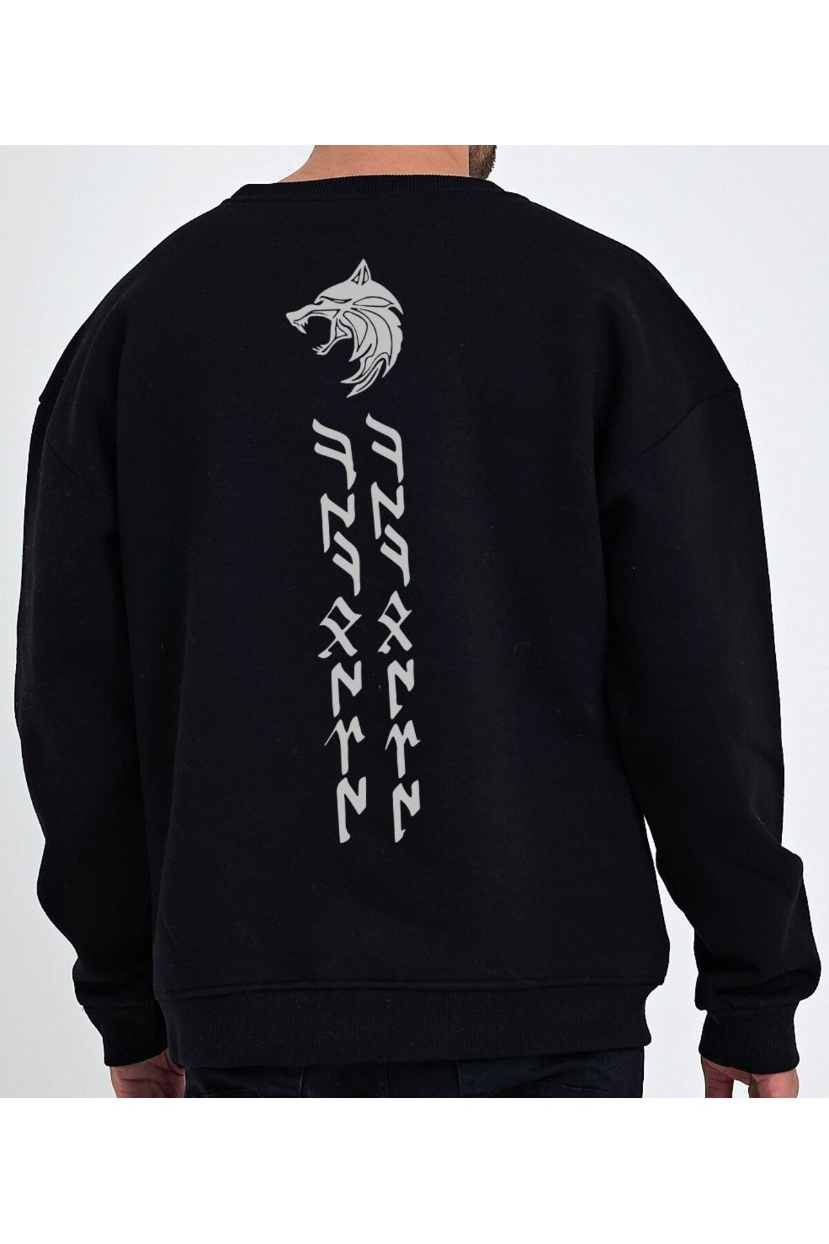 KÖKBÖRÜ Bisiklet Yaka Oversize Sweatshirt
