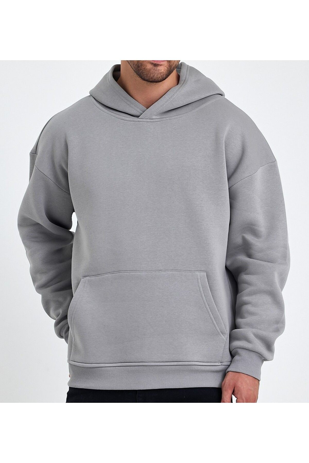 VEK Oversize Sweatshirt Hoodie Araba Baskılı  F-40
